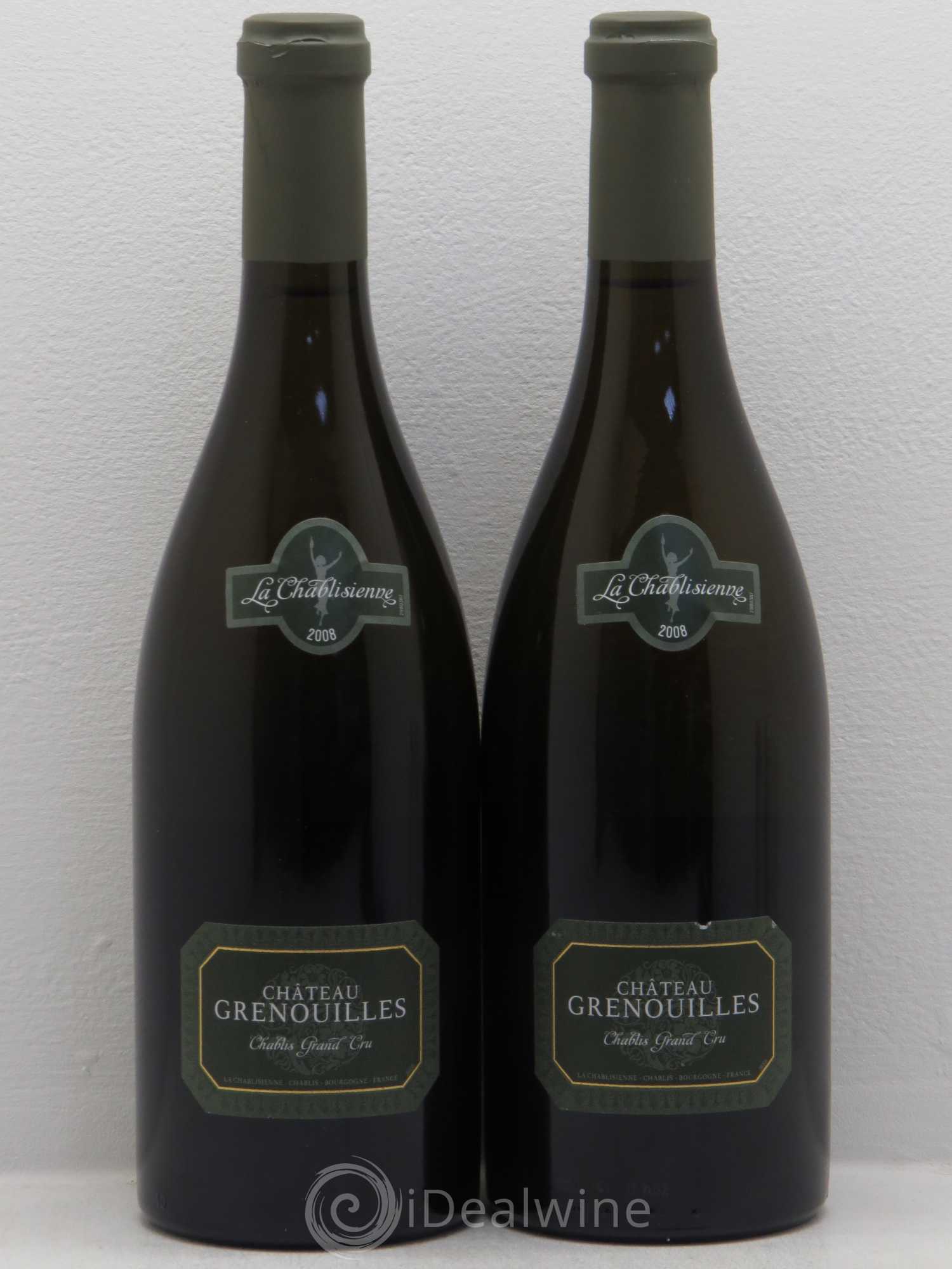 Chablis Grand Cru Château Des Grenouilles La Chablisienne 2008 - Posten von 2 Flaschen - 0