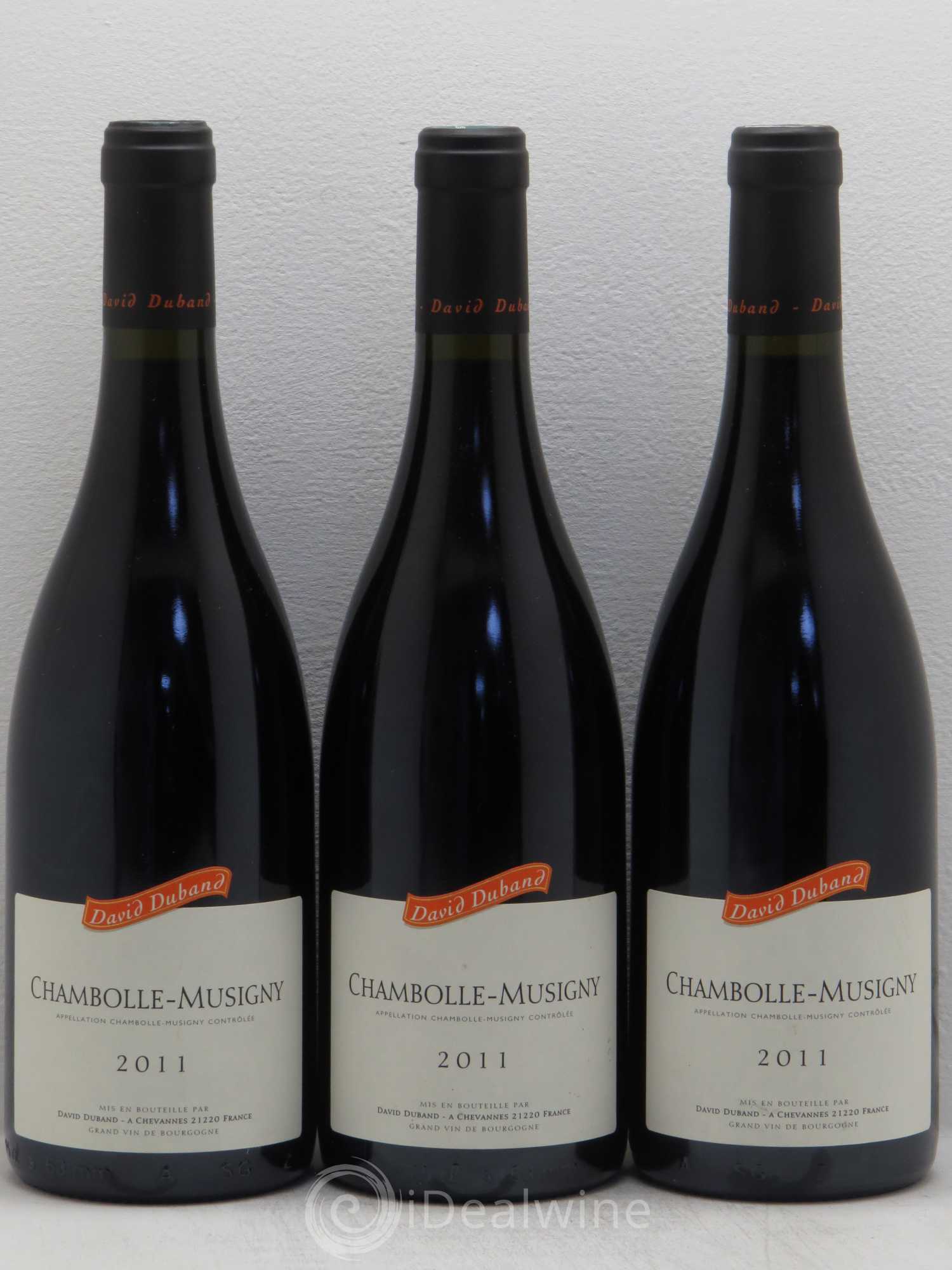 Chambolle-Musigny David Duband (Domaine) 2011 - Lot de 3 bouteilles - 0