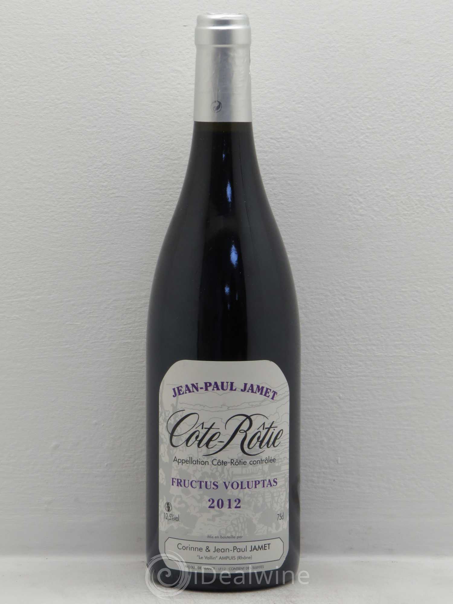 Côte-Rôtie Jamet (Domaine) Fructus Voluptas 2012 - Lot de 1 bouteille - 0