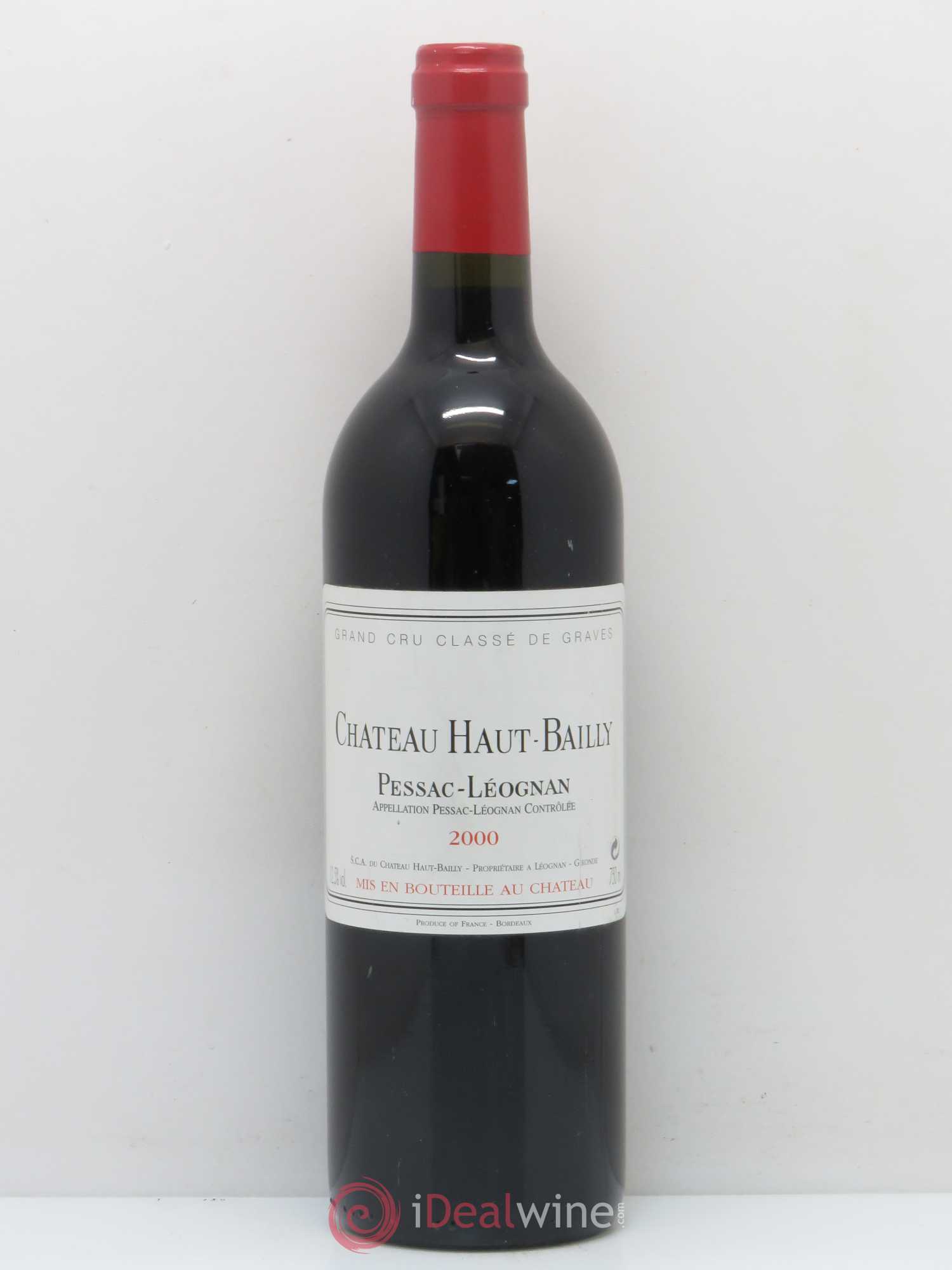 Château Haut-Bailly Cru Classé de Graves 2000 - Lot de 1 bouteille - 0