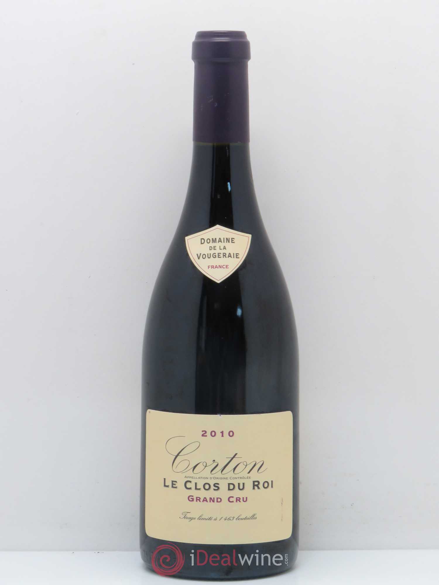 Corton Grand Cru Le Clos du Roi La Vougeraie 2010 - Lot de 1 bouteille - 0