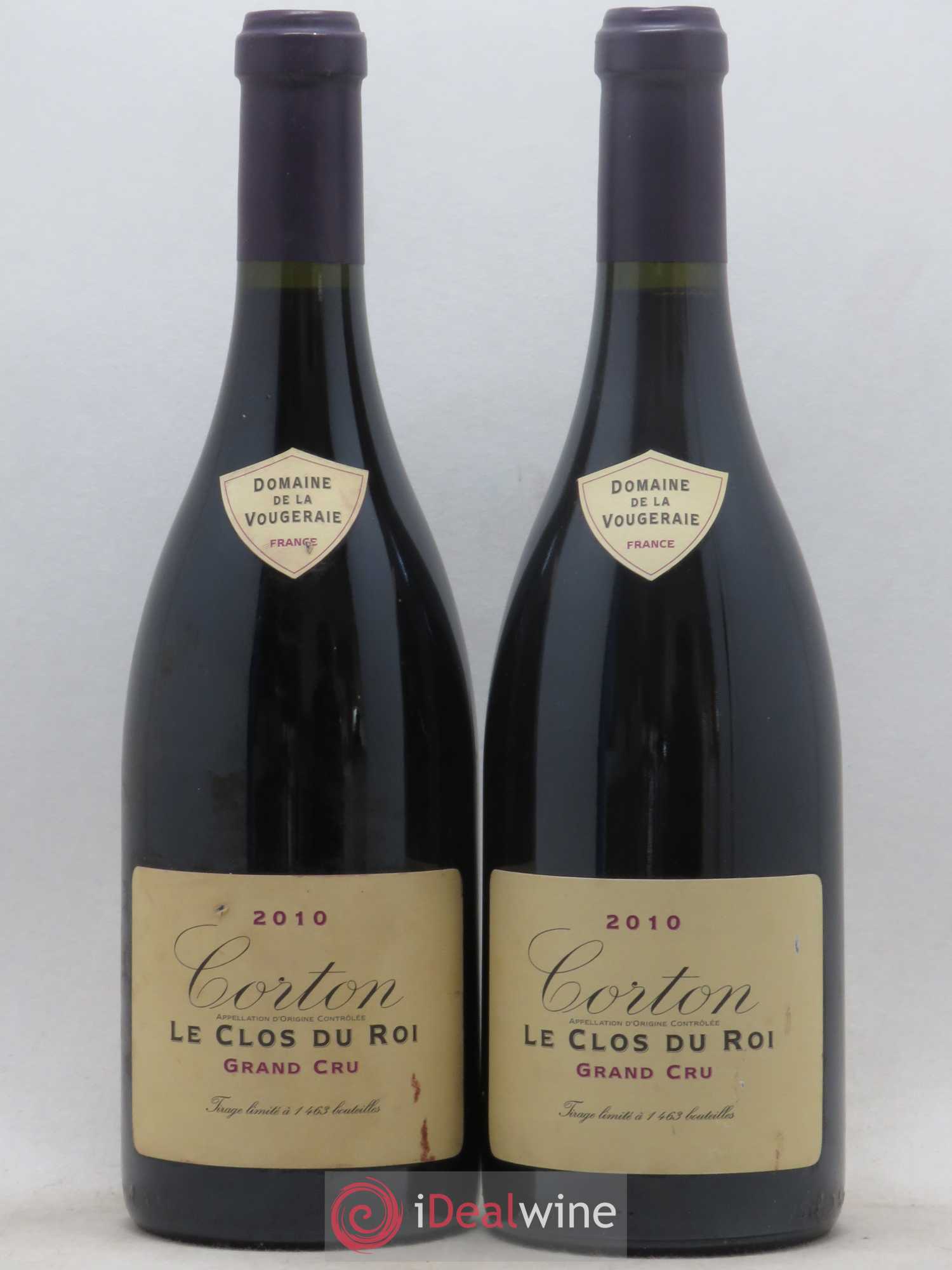 Corton Grand Cru Le Clos du Roi La Vougeraie 2010 - Lot de 2 bouteilles - 0