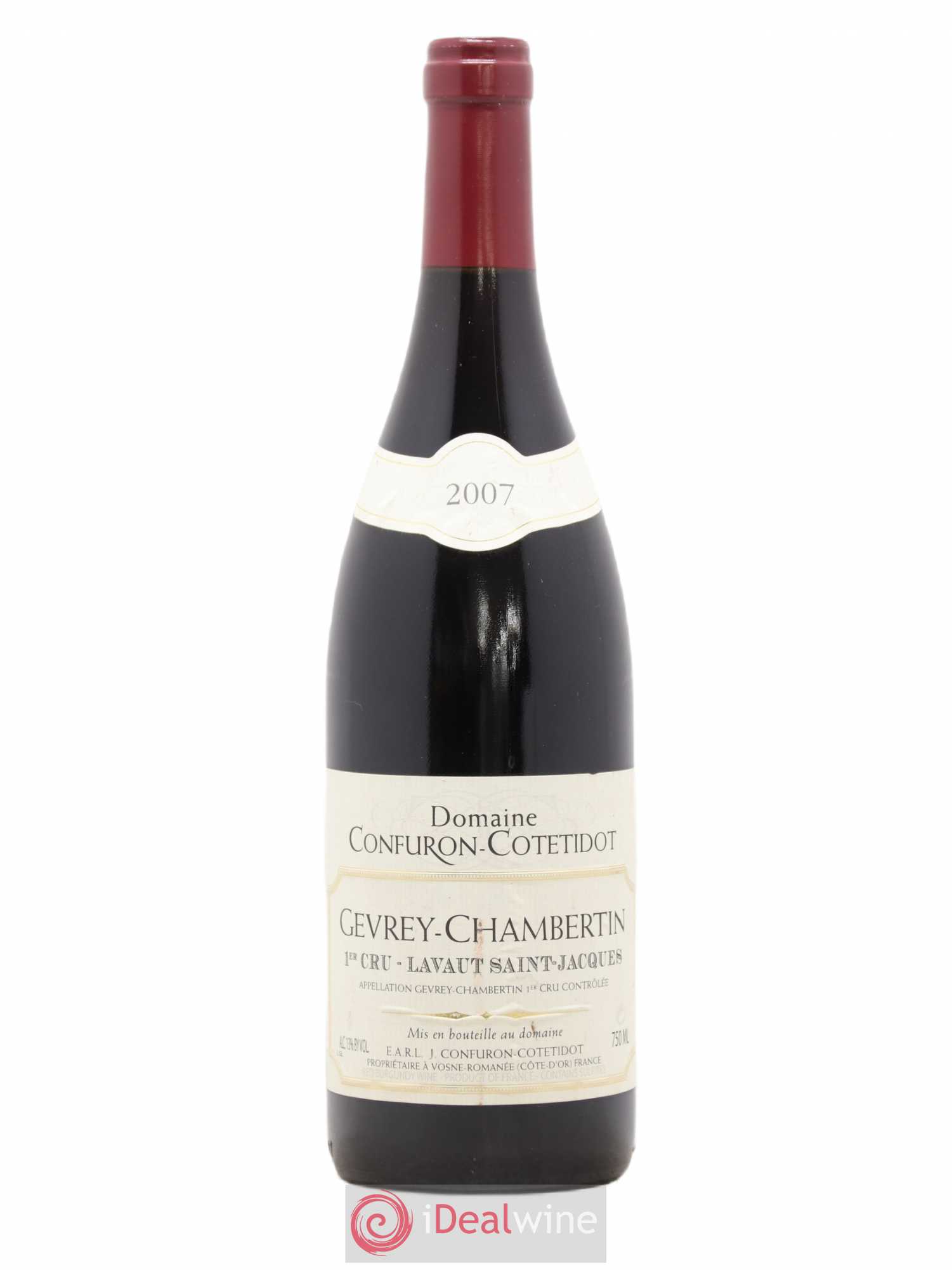 Gevrey-Chambertin 1er Cru Lavaut Saint-Jacques Confuron-Cotetidot 2007 - Lot de 1 bouteille - 0