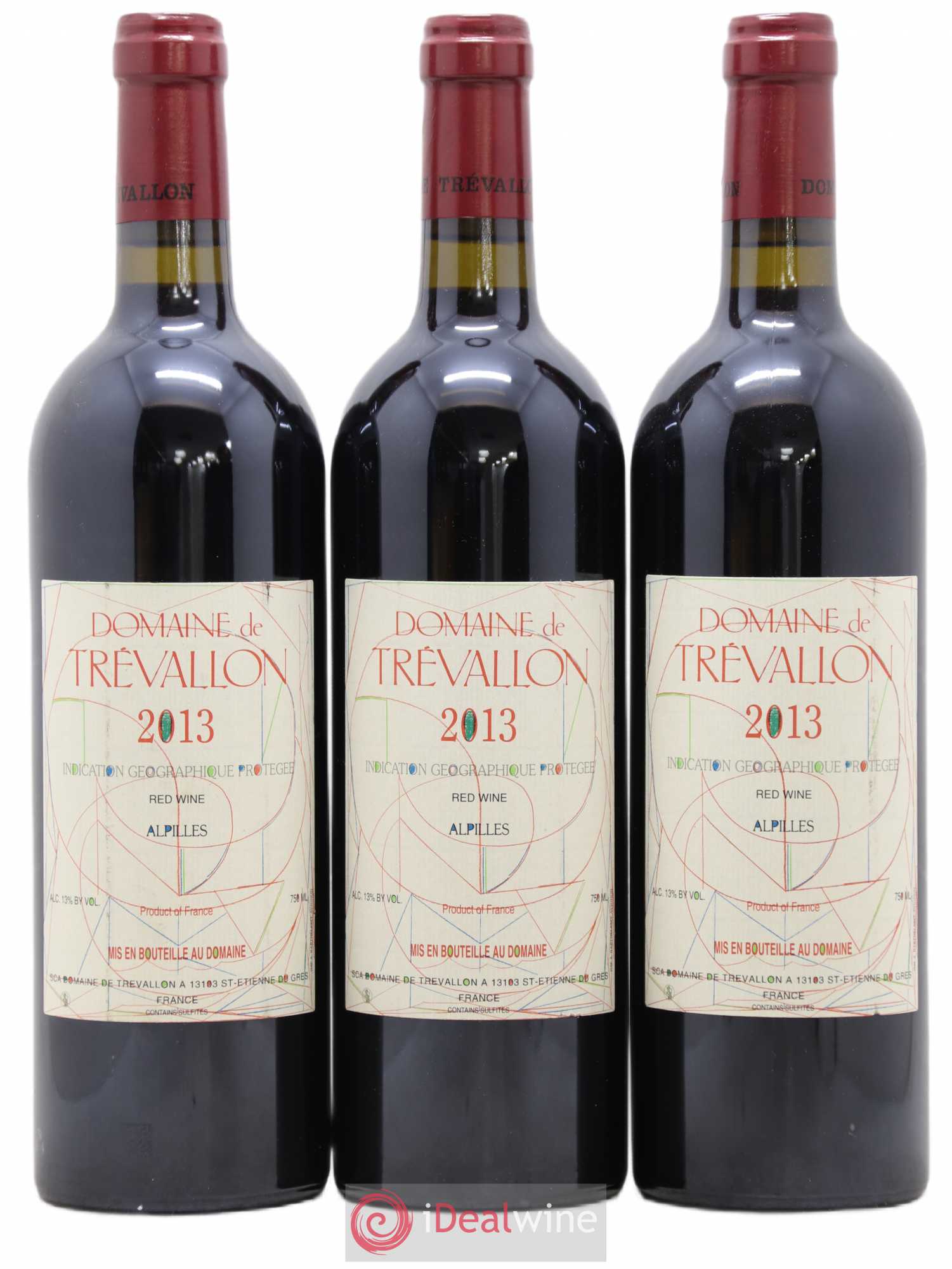 Alpilles Trévallon (Domaine de) Eloi Dürrbach 2013 - Lot de 3 bouteilles - 0