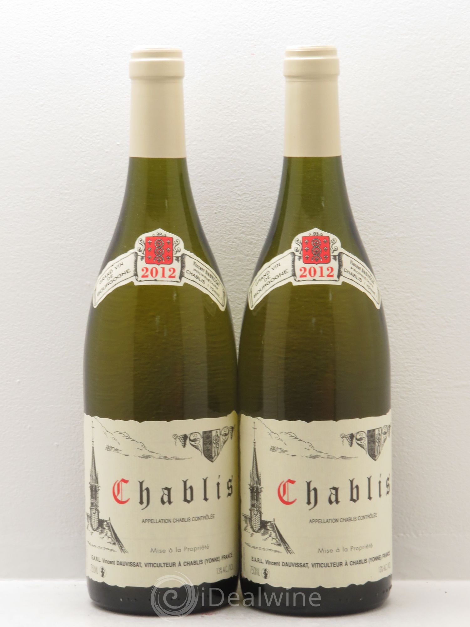 Chablis Vincent Dauvissat (Domaine) 2012 - Lot de 2 bouteilles - 0