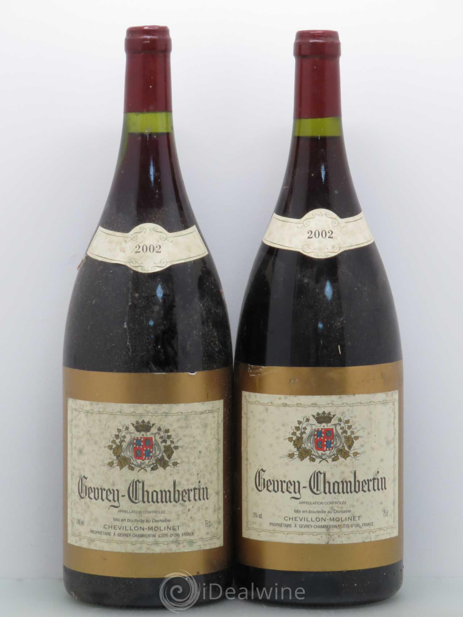 Gevrey-Chambertin Chevillon Molinet 2002 - Posten von 2 Magnum - 0