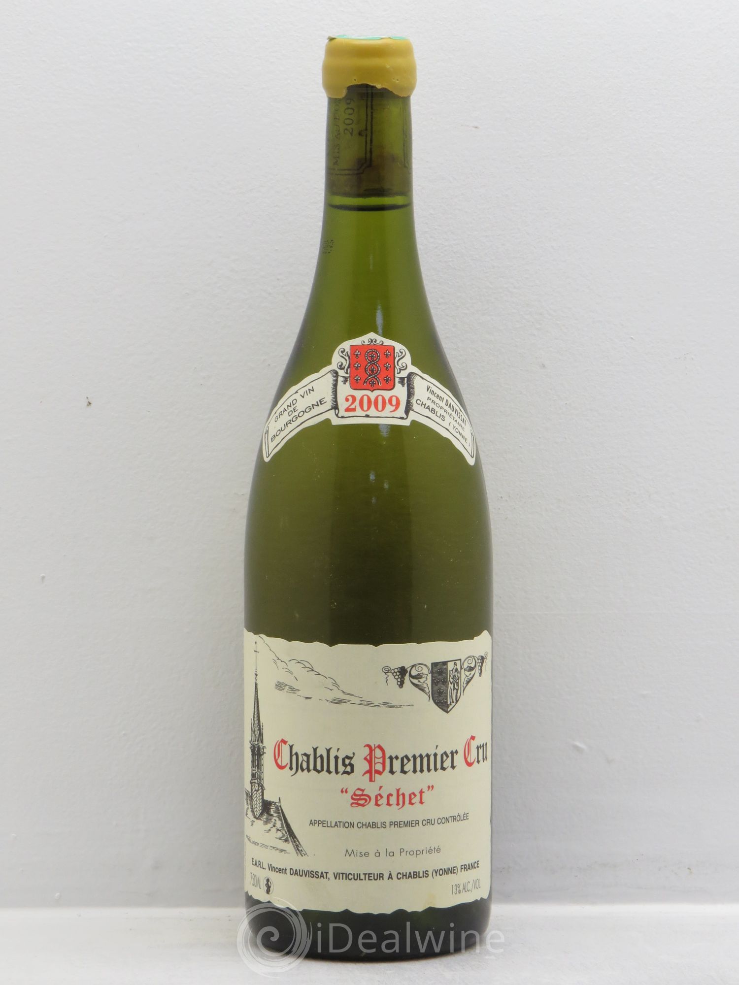 Chablis 1er Cru Séchet Vincent Dauvissat (Domaine) 2009 - Lot de 1 bouteille - 0