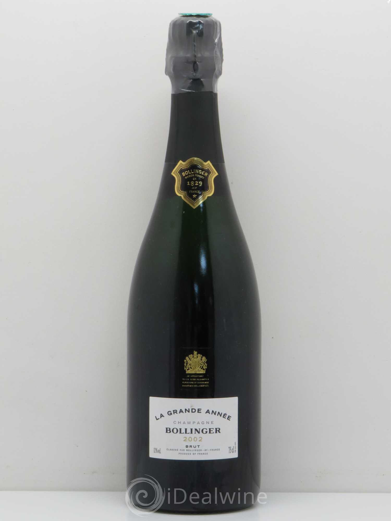 La Grande Année Brut Bollinger 2002 - Lot de 1 bouteille - 0