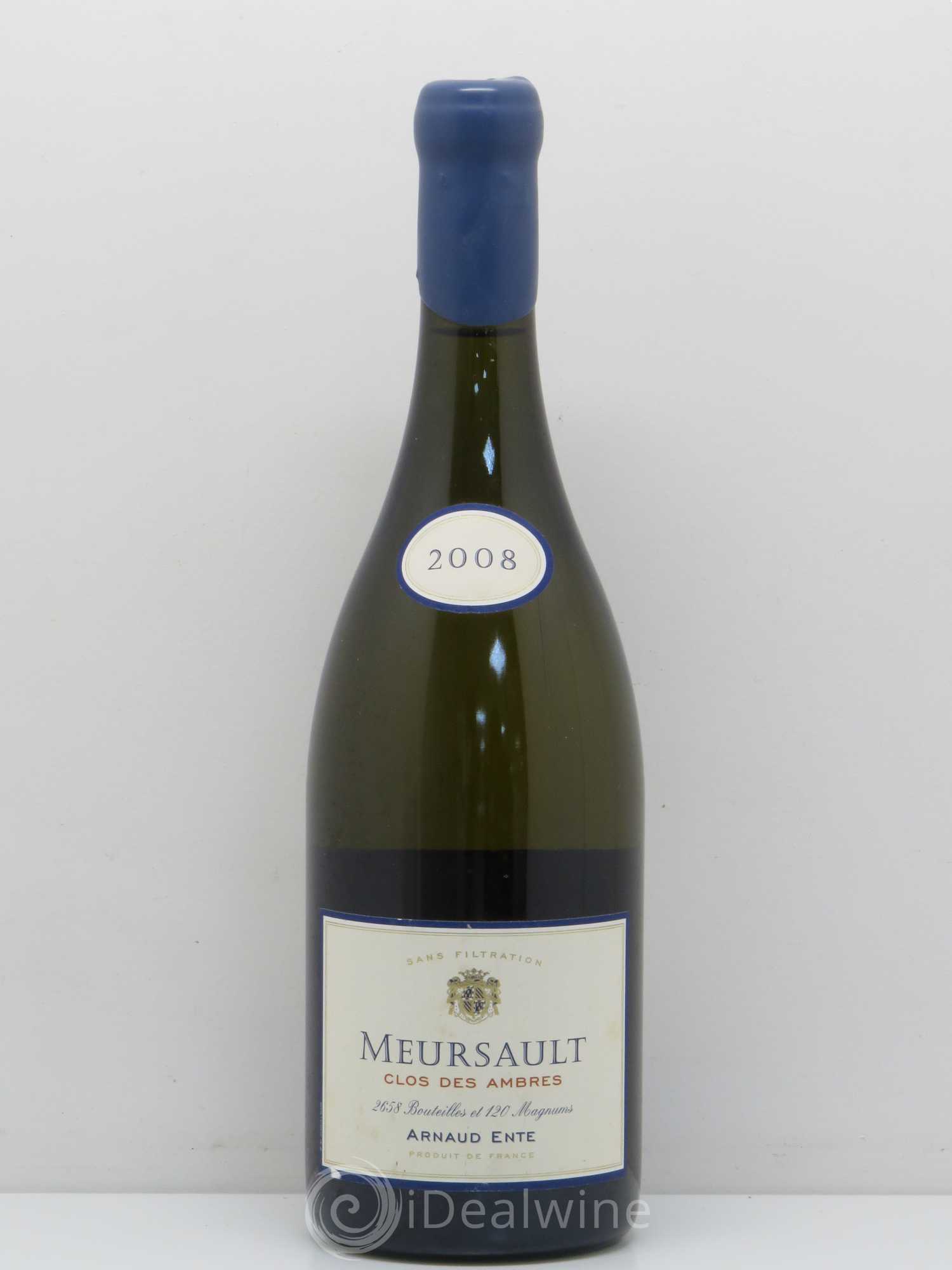 Meursault Clos des Ambres Arnaud Ente 2008 - Lot de 1 bouteille - 0