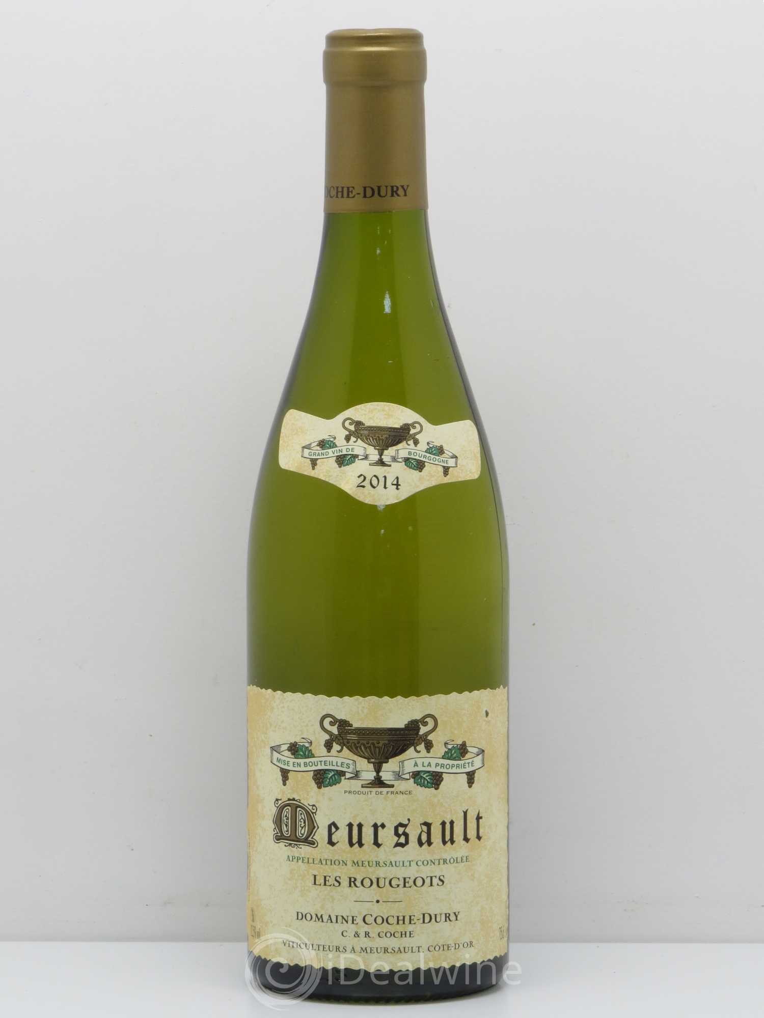 Meursault Les Rougeots Coche Dury (Domaine) 2014 - Lot de 1 bouteille - 0