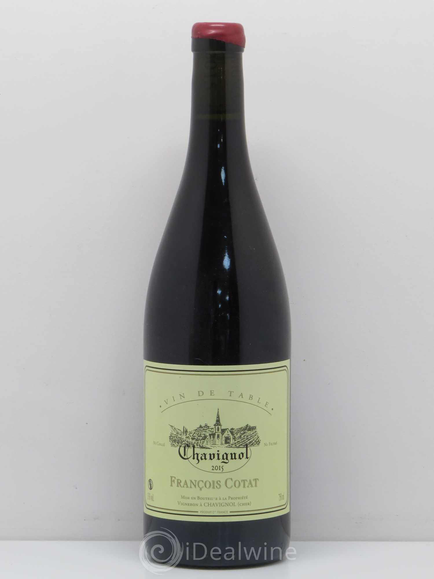 Vin de table - Chavignol François Cotat 2015 - Lot de 1 bouteille - 0