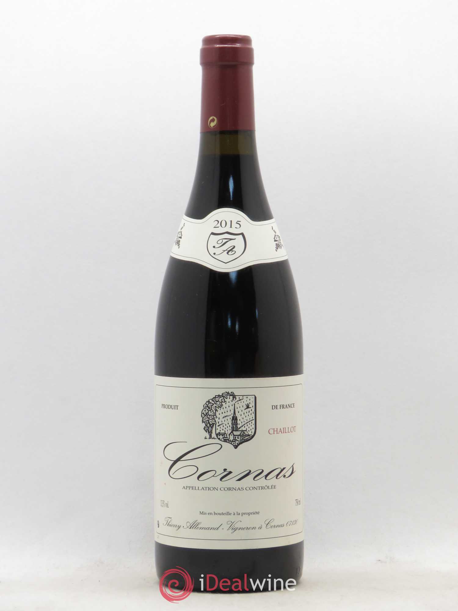 Cornas Chaillot Thierry Allemand 2015 - Lot de 1 bouteille - 0