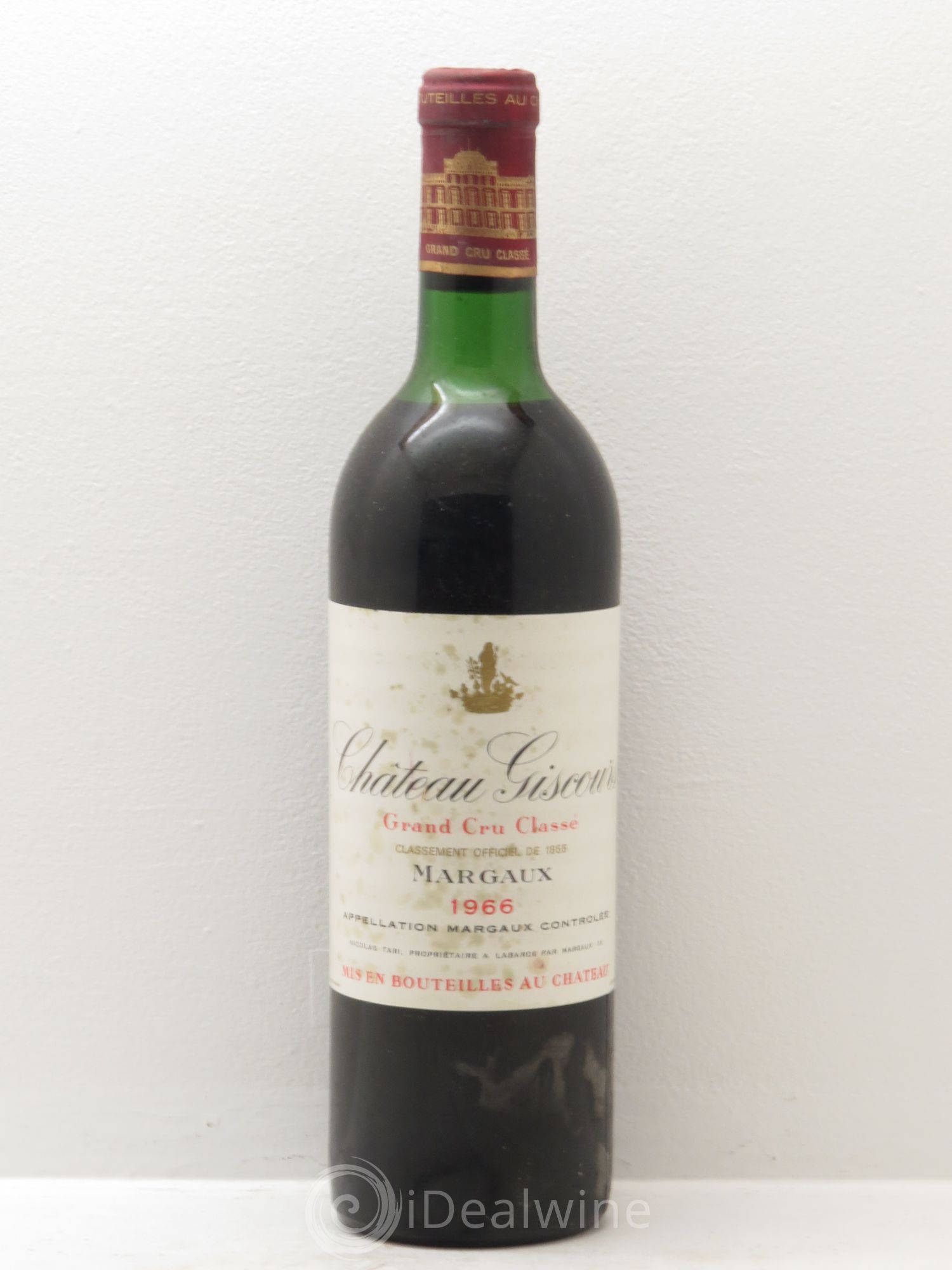 Château Giscours 3ème Grand Cru Classé 1966 - Lot de 6 bouteilles - 0