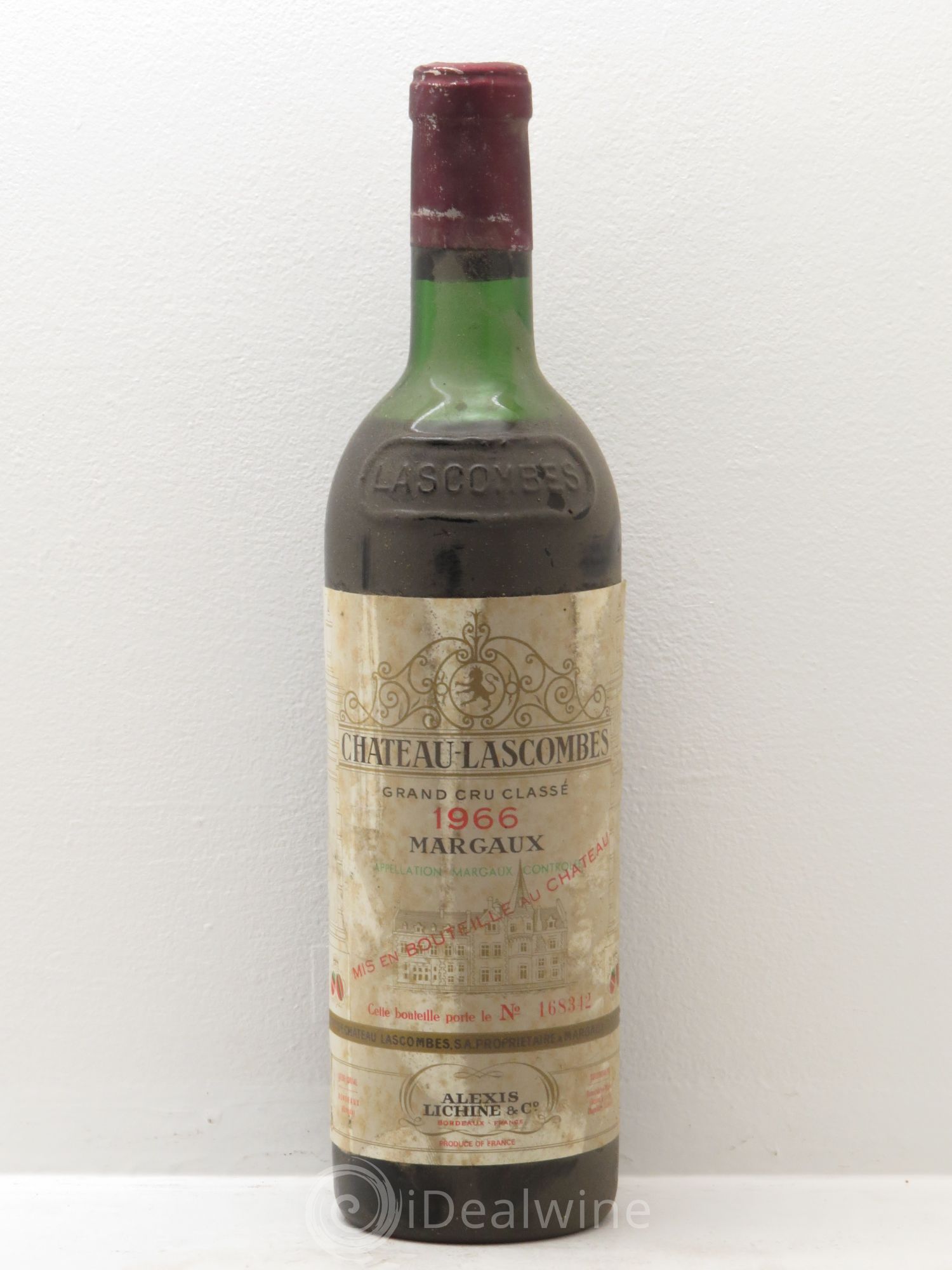 Château Lascombes 2ème Grand Cru Classé Mise Alexis Lichine 1966 - Lot de 6 bouteilles - 0