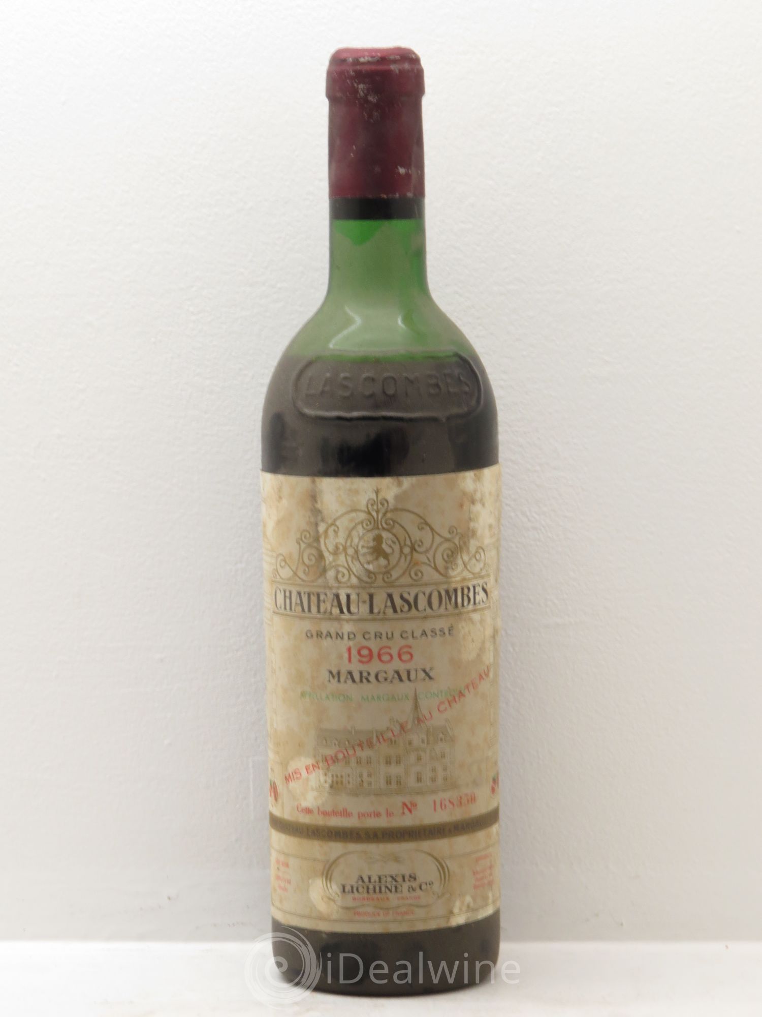 Château Lascombes 2ème Grand Cru Classé Mise Alexis Lichine 1966 - Lot de 1 bouteille - 0
