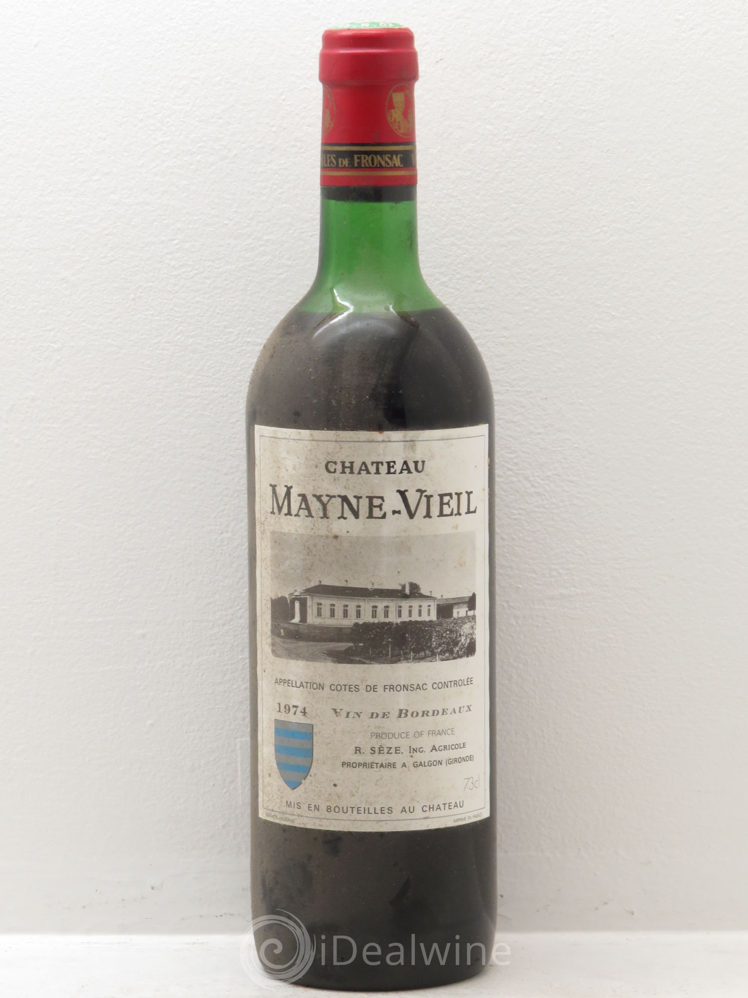Bordeaux Mayne vieil cotes de fronsac 1974 - Posten von 6 Flaschen - 0