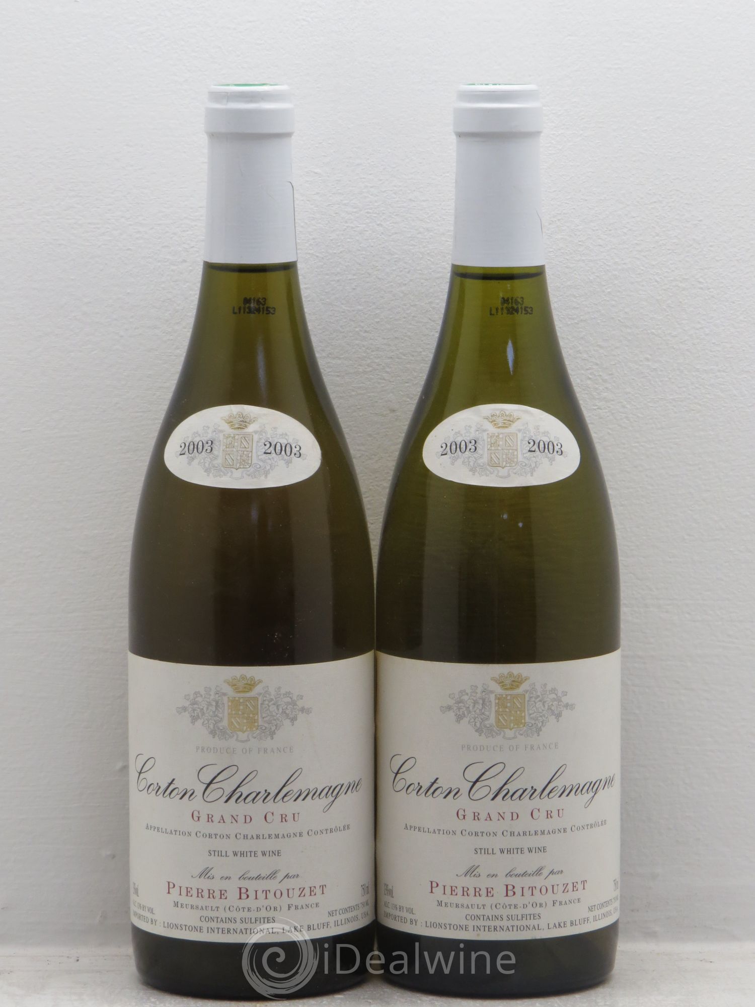 Corton-Charlemagne Grand Cru Bizoutet 2003 - Lotto di 2 bottiglie - 0