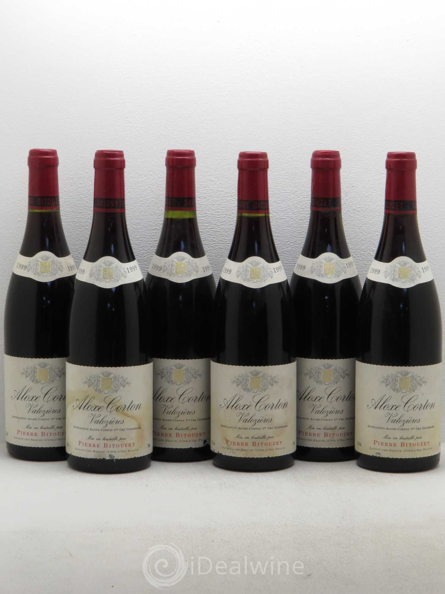 Aloxe-Corton 1er Cru Valozieres Pierre Bitouzet 1999 - Posten von 6 Flaschen - 0