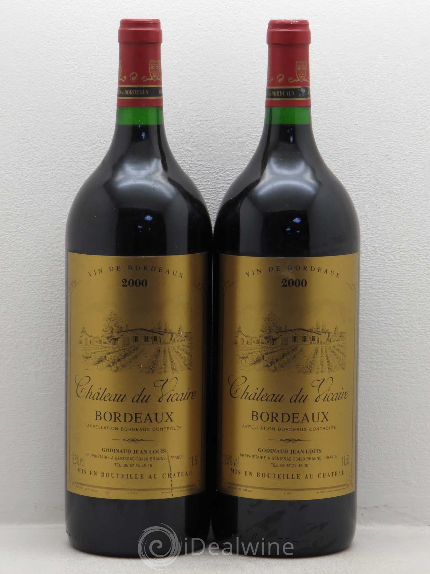 Bordeaux Bordeaux Chateau du Vicaire 2000 - Posten von 2 Magnum - 0