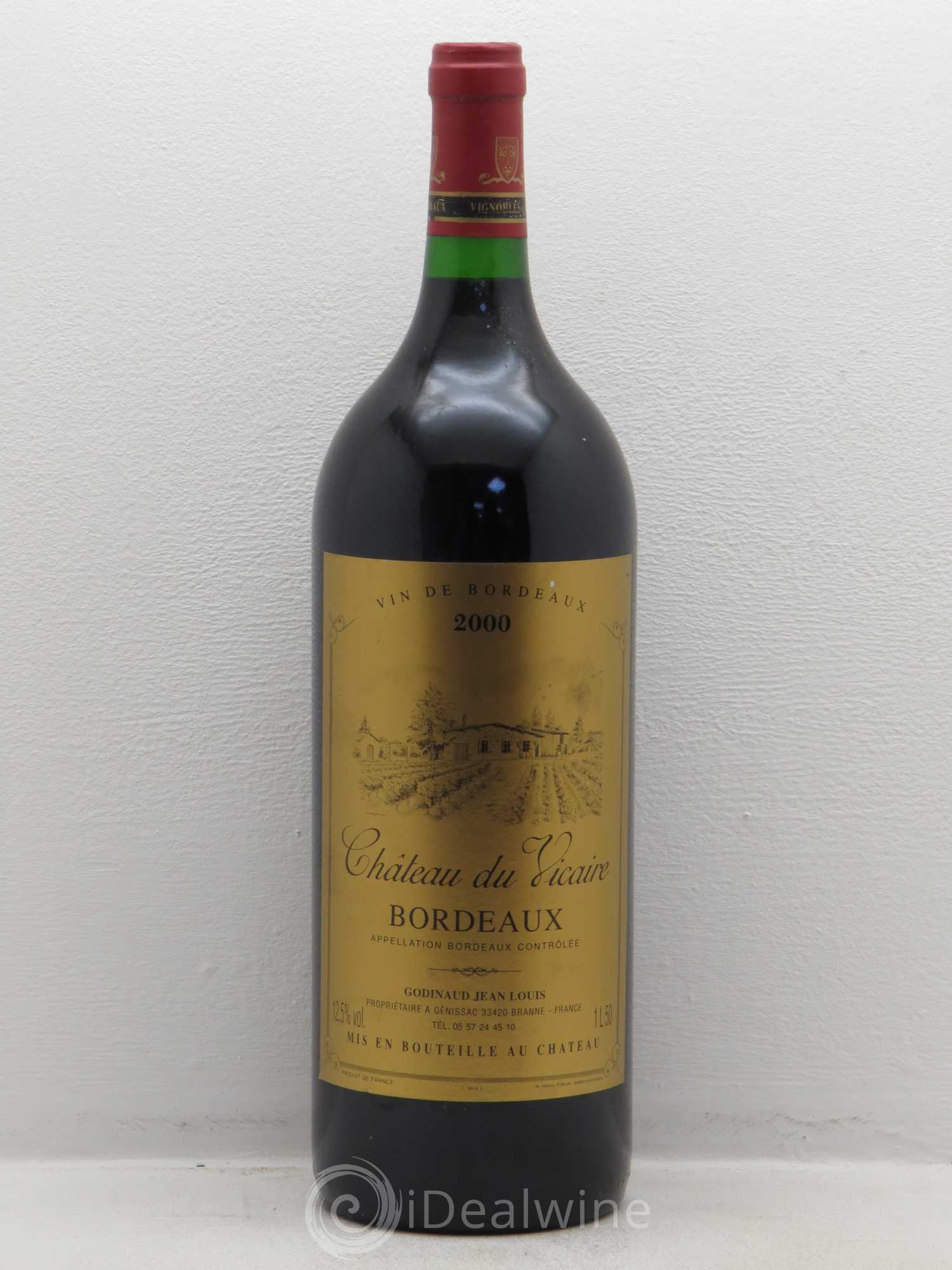 Bordeaux Bordeaux Chateau du Vicaire 2000 - Posten von 1 Magnum - 0