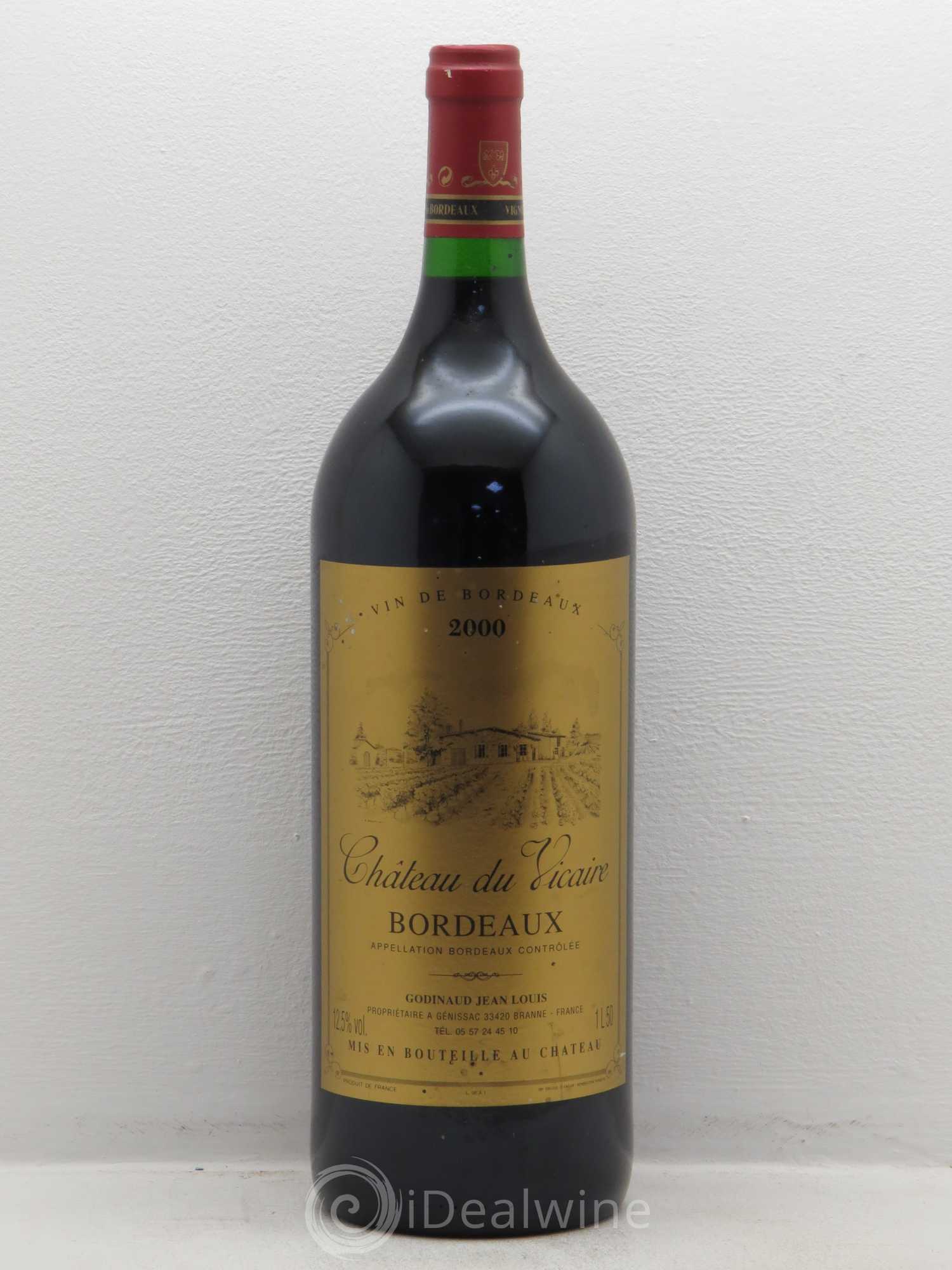 Bordeaux Bordeaux Chateau du Vicaire 2000 - Posten von 1 Magnum - 0