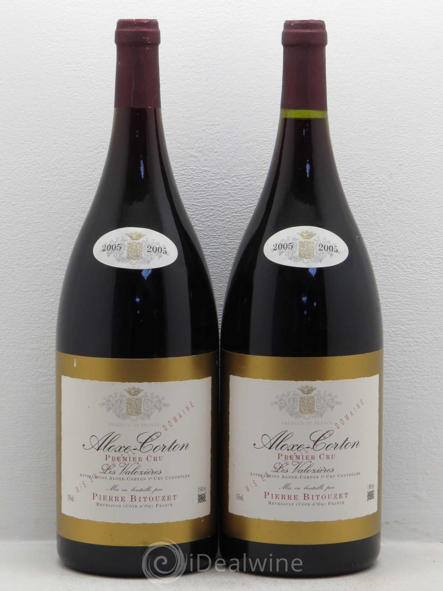 Aloxe-Corton 1er Cru Les Valozieres Pierre Bitouzet 2005 - Posten von 2 Magnum - 0