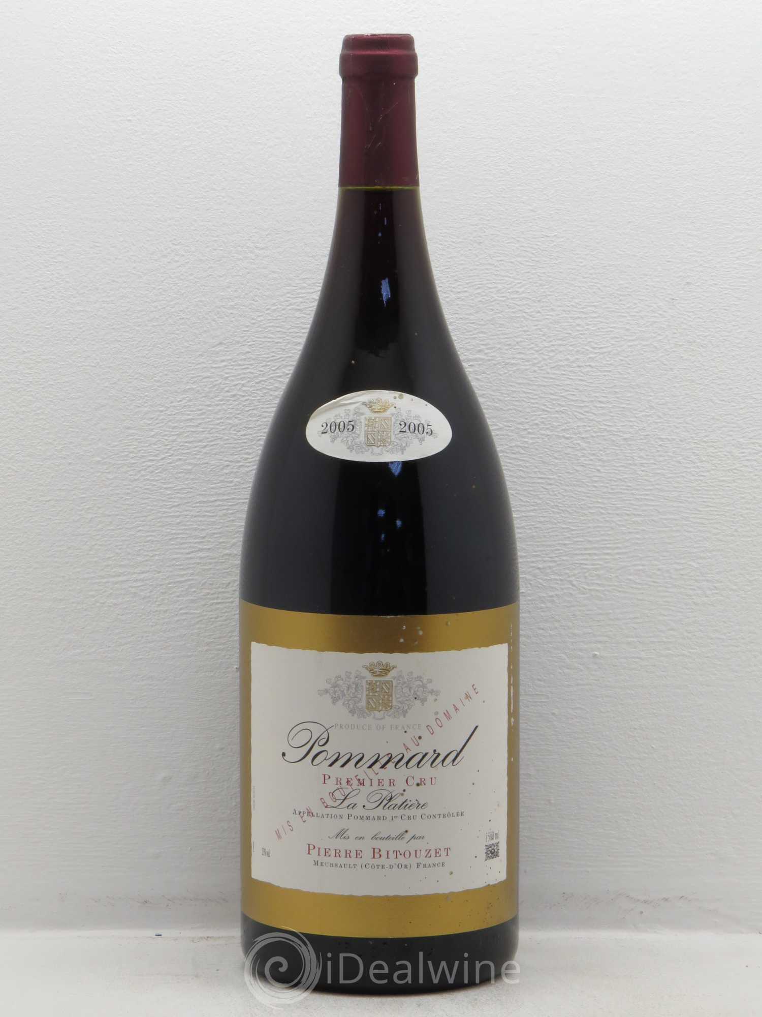 Pommard 1er Cru La Platiere Pierre Bitouzet 2005 - Posten von 1 Magnum - 0