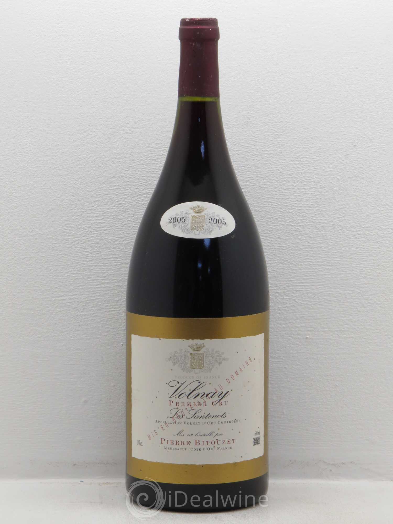 Volnay 1er Cru Les Santenots Pierre Bitouzet 2005 - Posten von 1 Magnum - 0