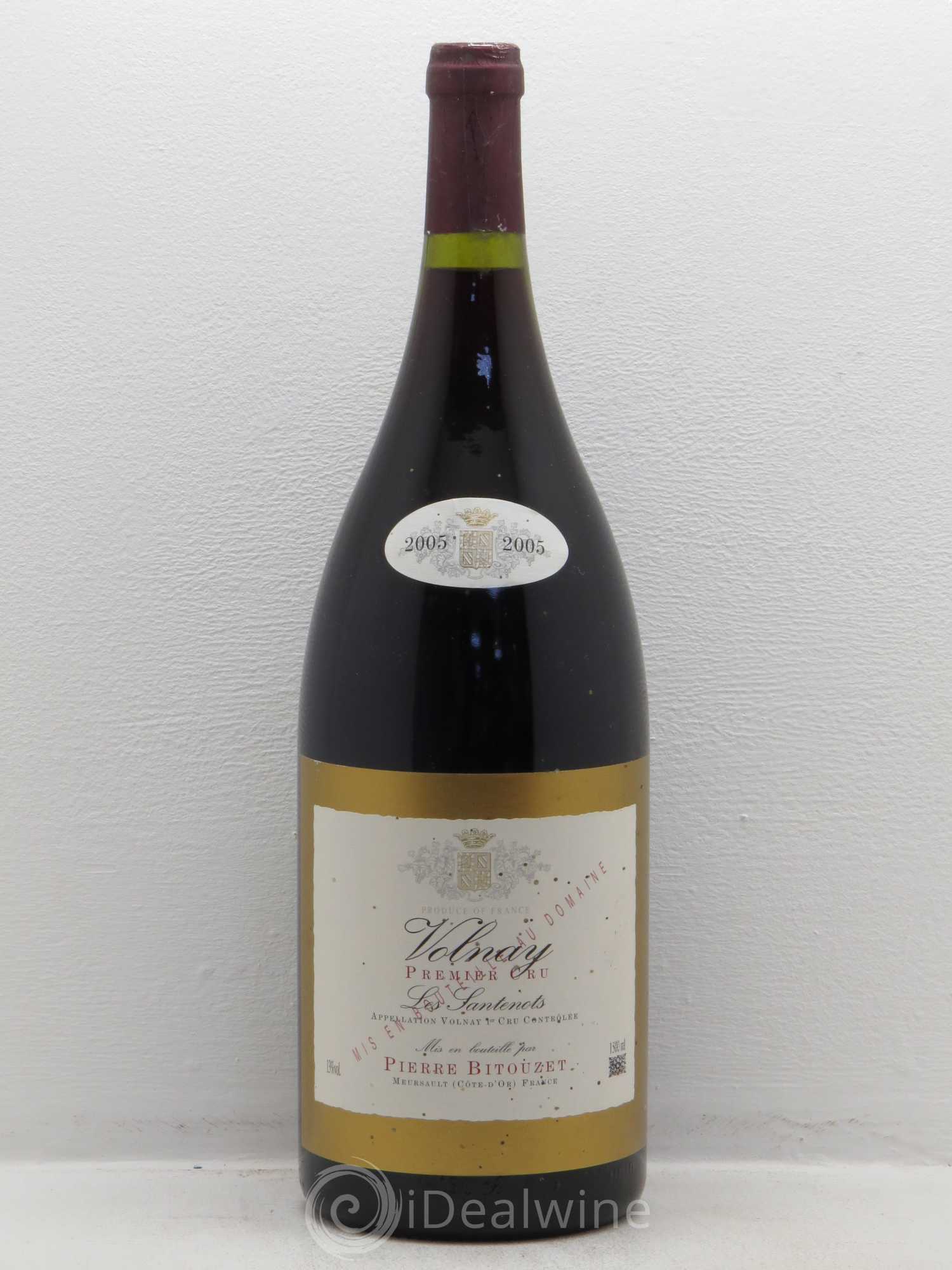 Volnay 1er Cru Les Santenots Pierre Bitouzet 2005 - Posten von 1 Magnum - 0
