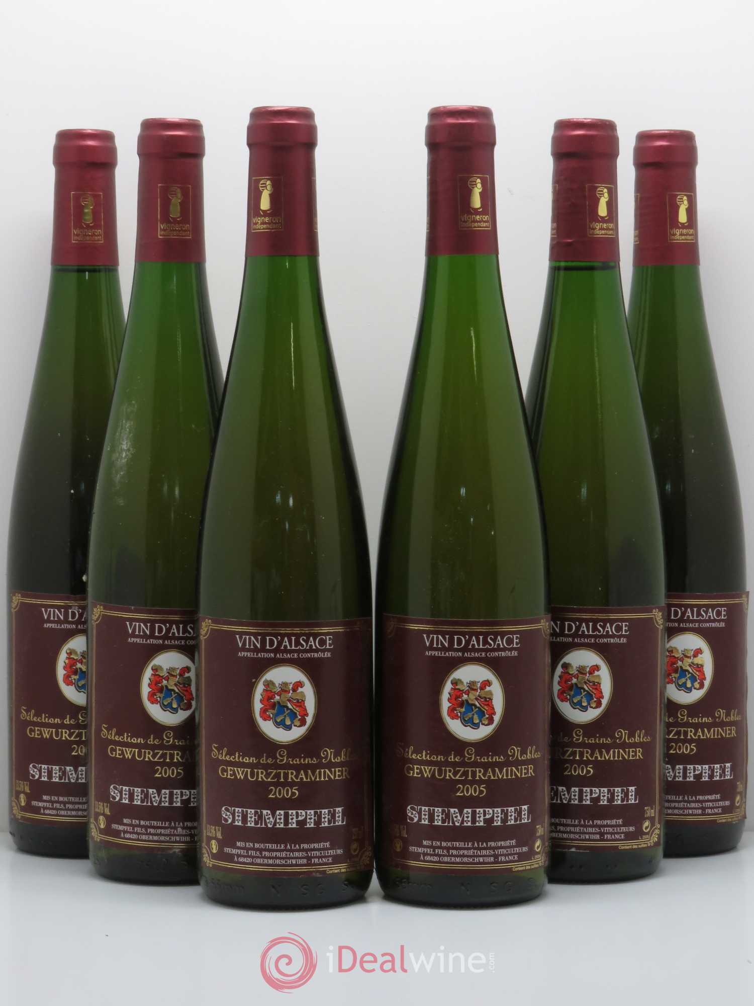 Gewurztraminer Selection de Grains Nobles Stempfel (sans prix de réserve) 2005 - Posten von 6 Flaschen - 0