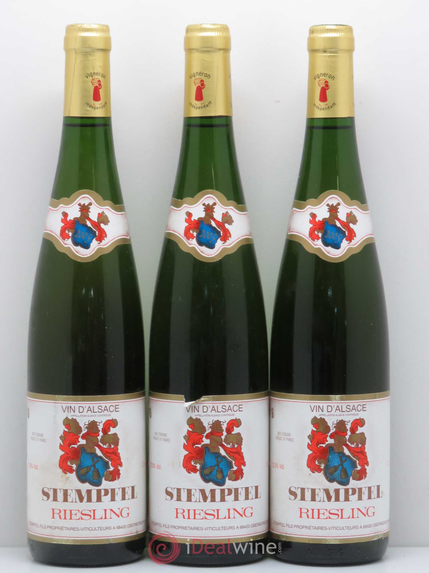 Riesling Stempfel (sans prix de réserve) 2005 - Posten von 3 Flaschen - 0