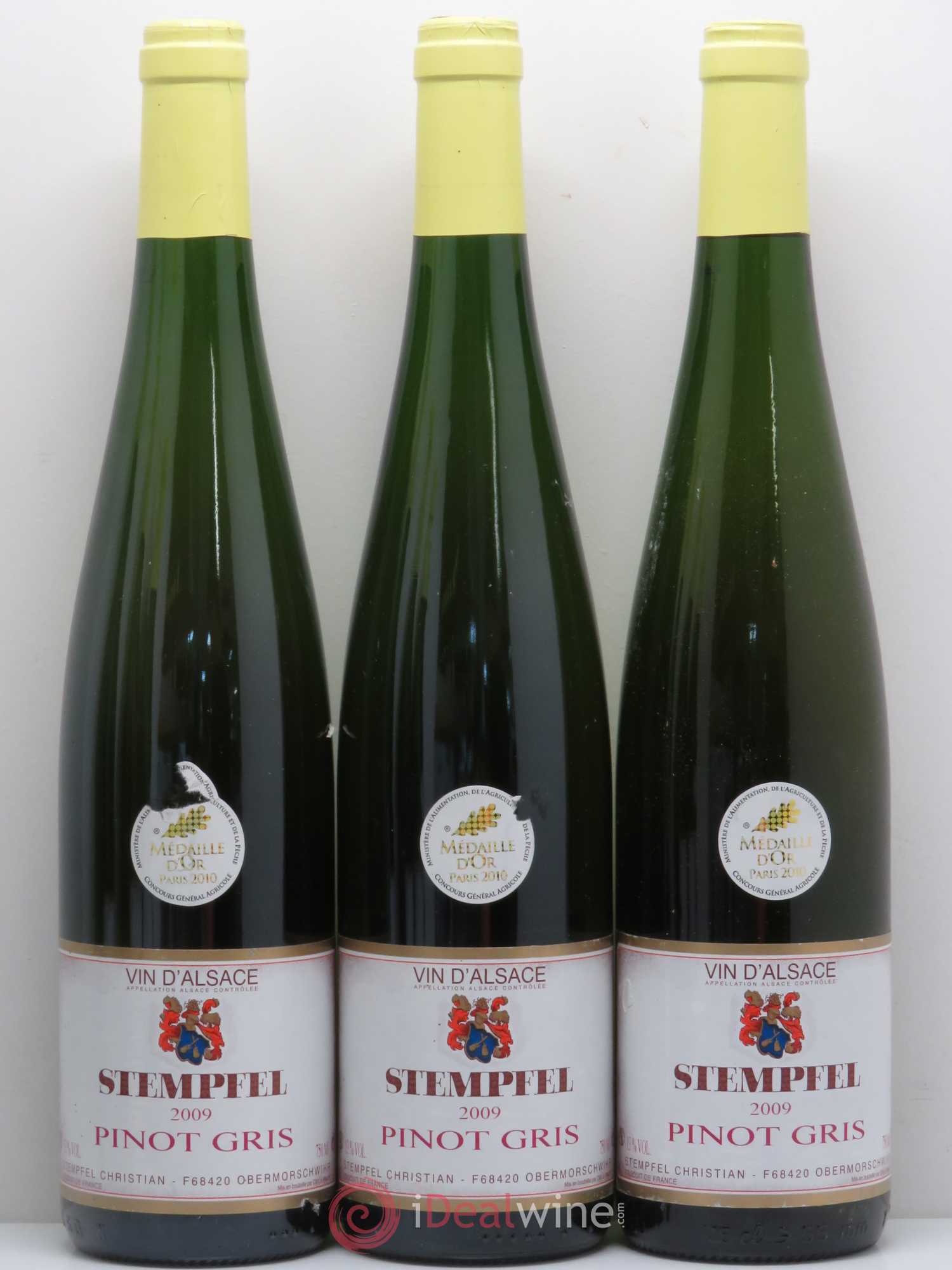 Pinot Gris Stempfel (sans prix de réserve) 2009 - Posten von 6 Flaschen - 1