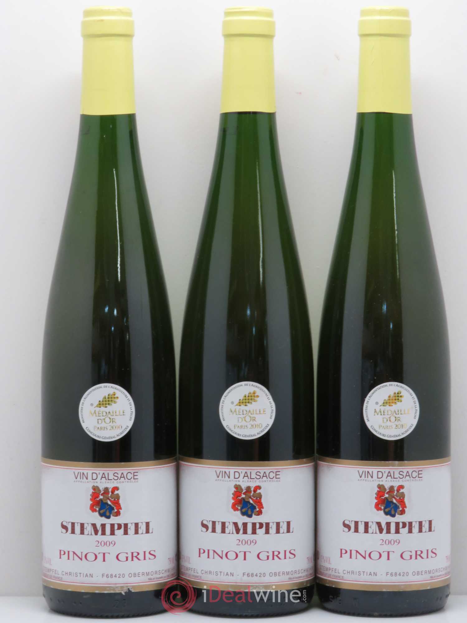 Pinot Gris Stempfel (sans prix de réserve) 2009 - Posten von 6 Flaschen - 2