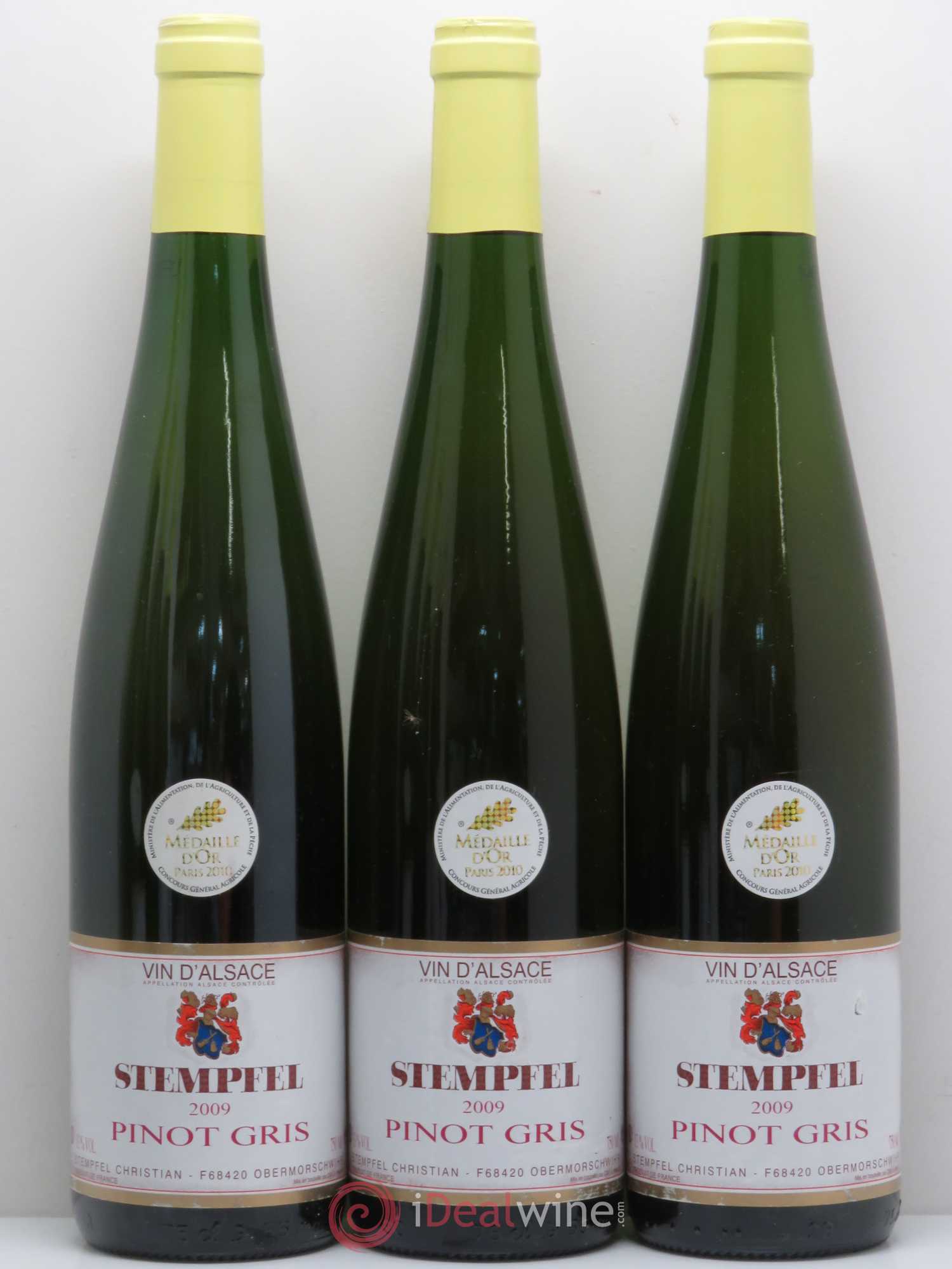 Pinot Gris Stempfel (sans prix de réserve) 2009 - Posten von 6 Flaschen - 1