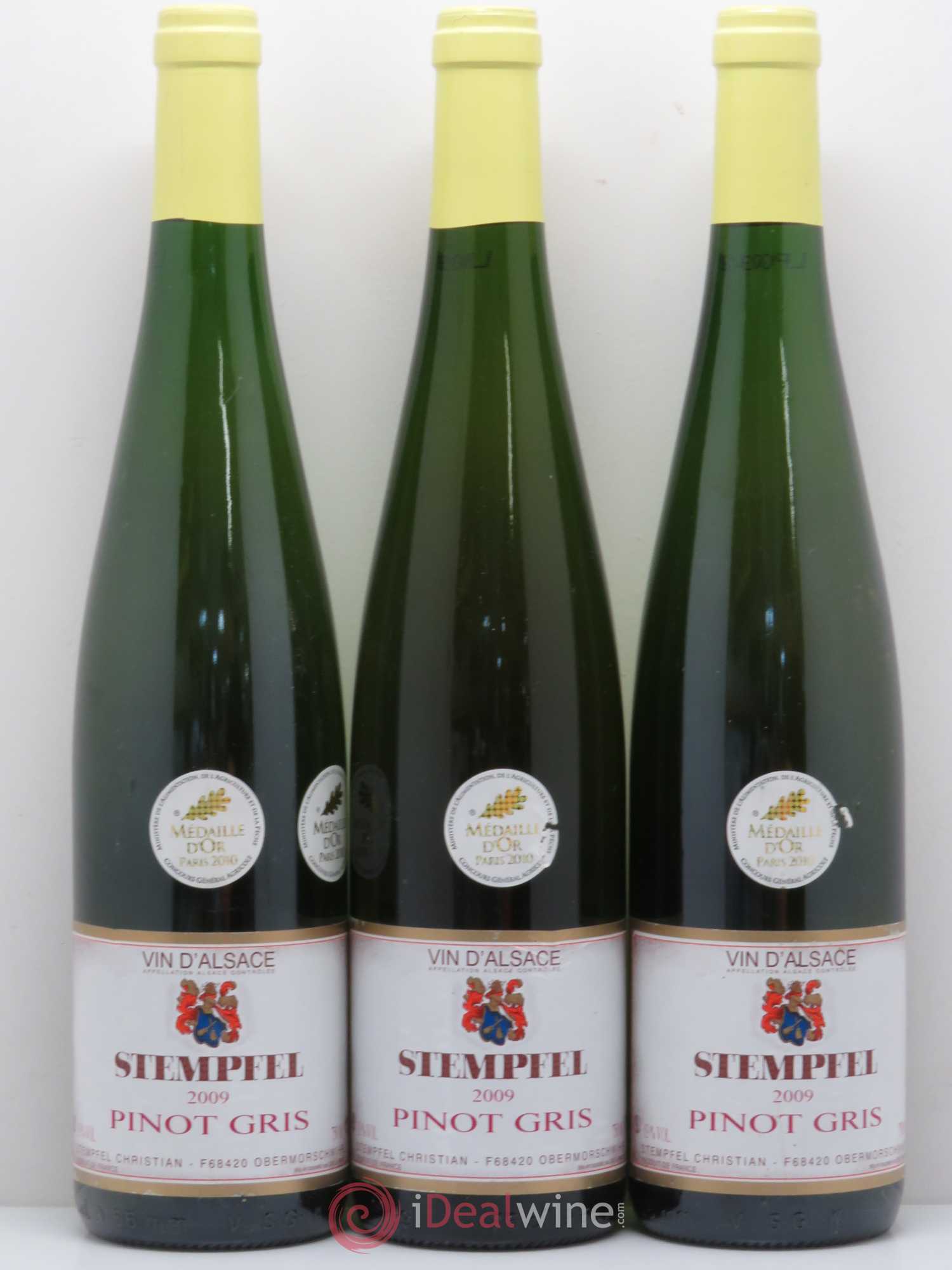 Pinot Gris Stempfel (sans prix de réserve) 2009 - Posten von 6 Flaschen - 2