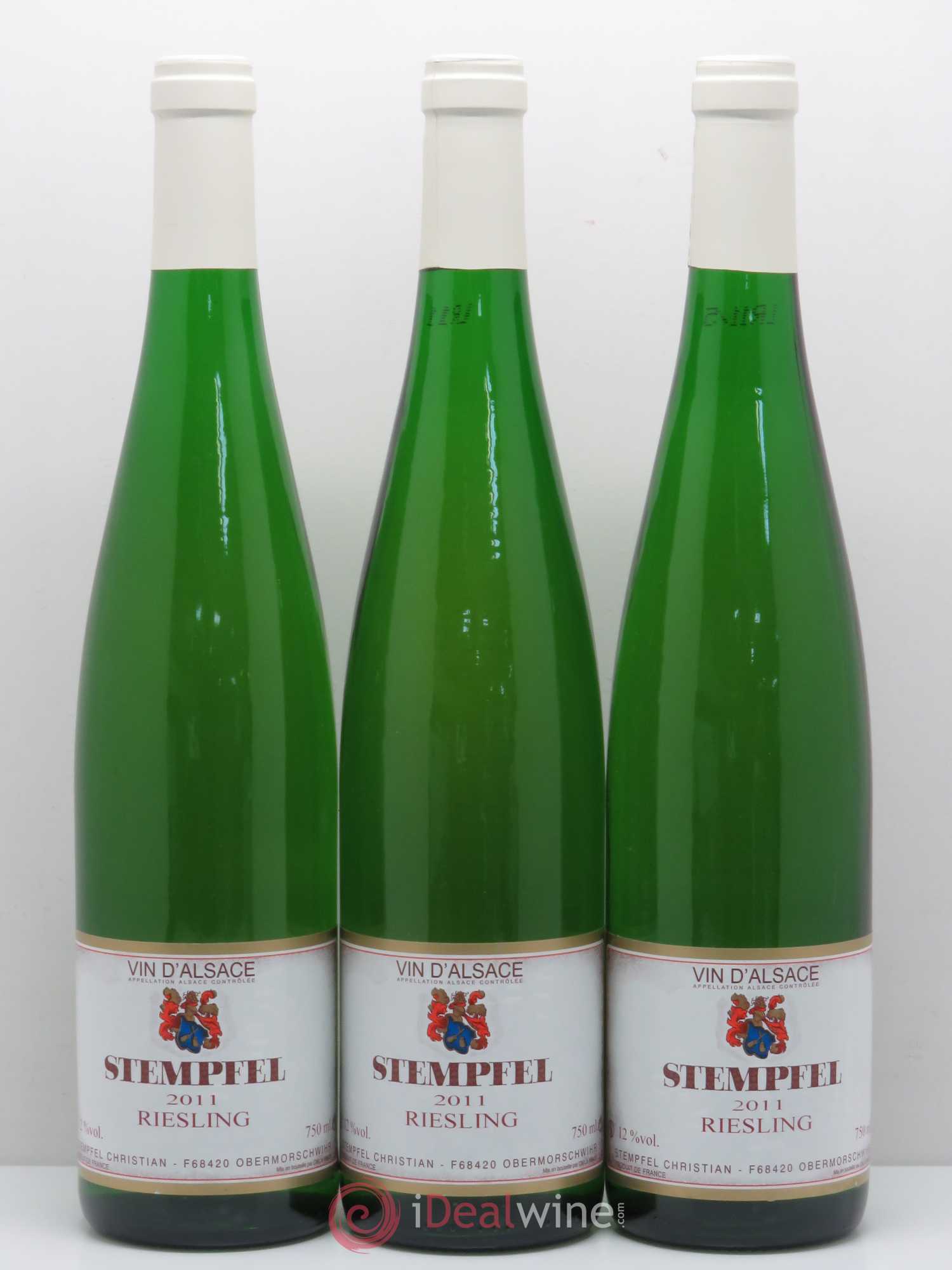 Riesling Domaine Stempfel (sans prix de réserve) 2011 - Posten von 3 Flaschen - 0