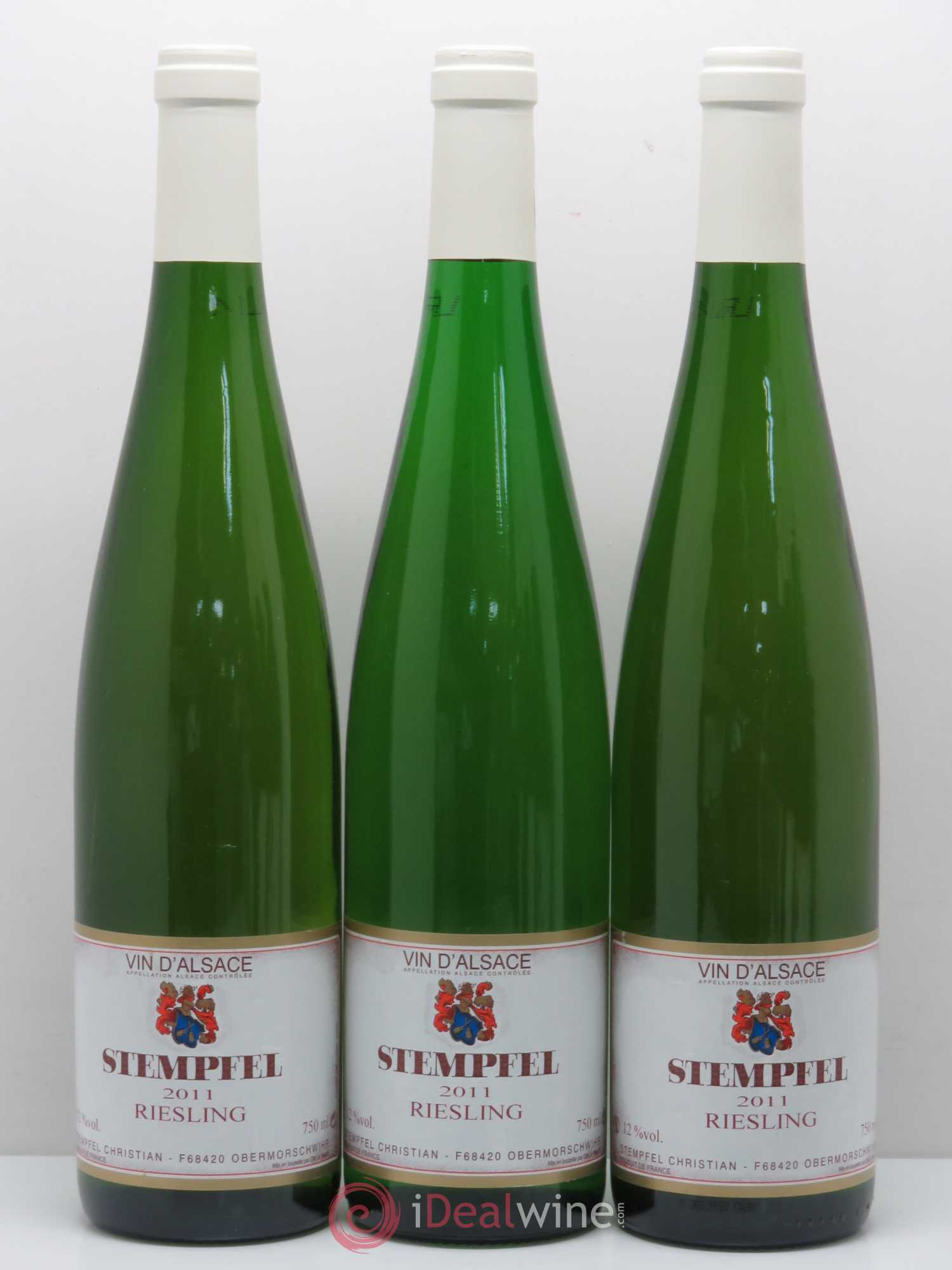 Riesling Domaine Stempfel (sans prix de réserve) 2011 - Posten von 3 Flaschen - 0