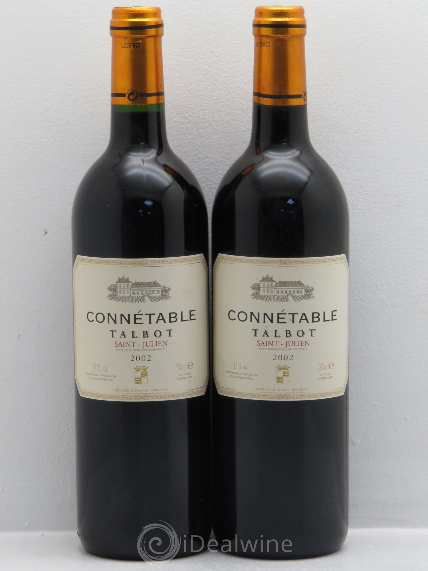 Connétable de Talbot Second Vin 2002 - Lot de 2 bouteilles - 0