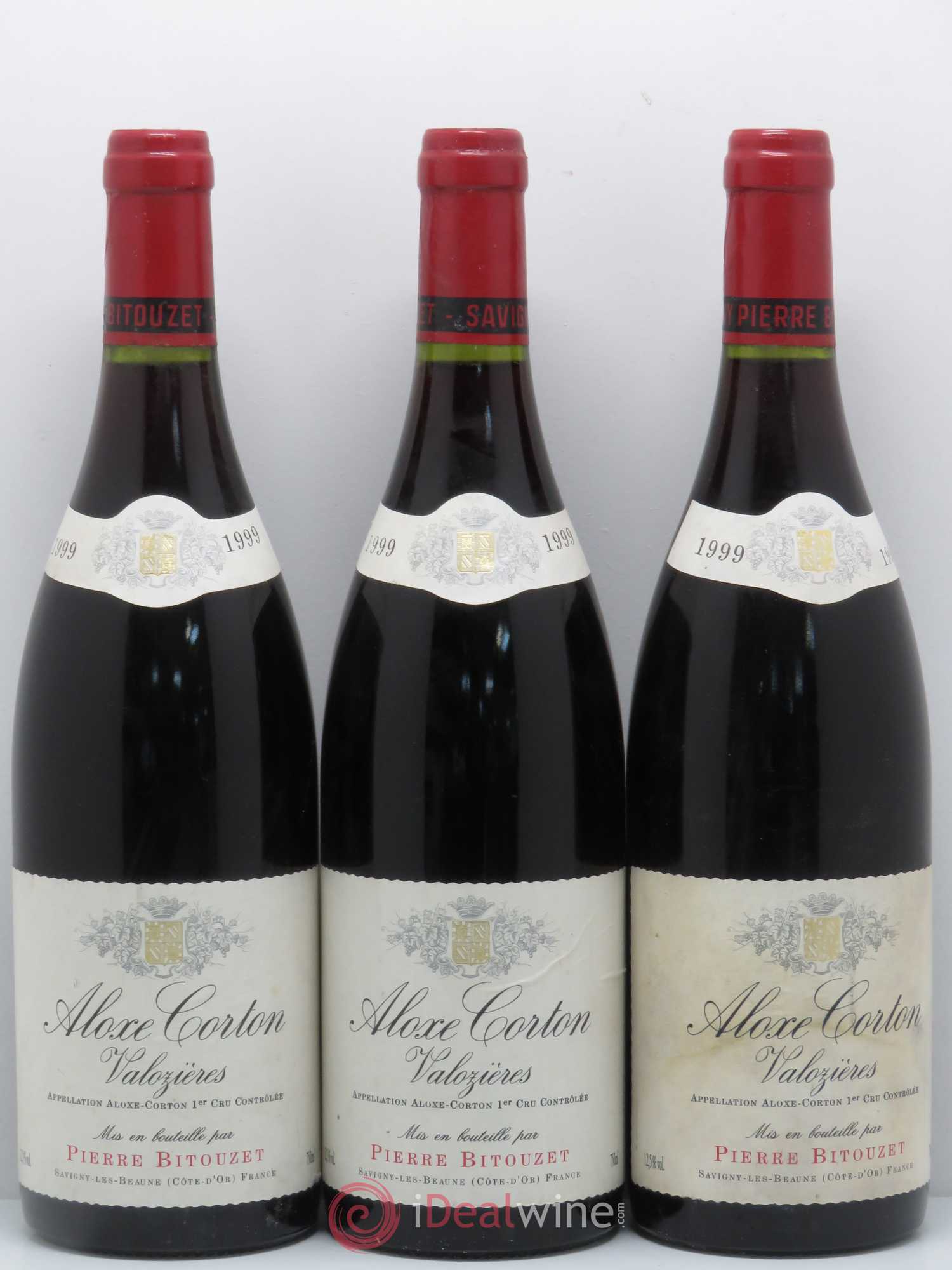 Aloxe-Corton 1er Cru Les Valozieres Domaine Pierre Bitouzet 1999 - Posten von 3 Flaschen - 0