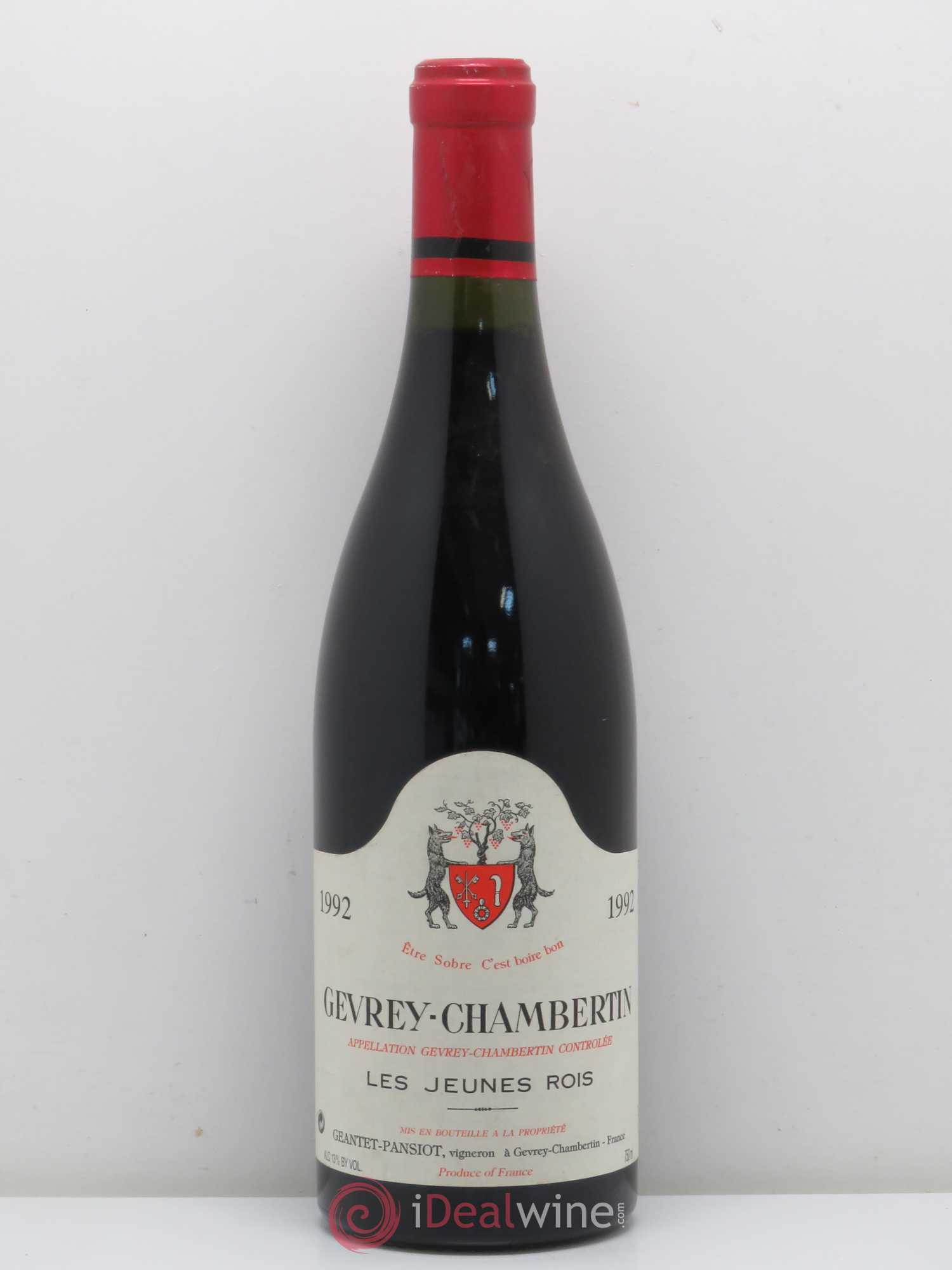 Gevrey-Chambertin Les Jeunes Rois Geantet-Pansiot 1992 - Lot de 1 bouteille - 0