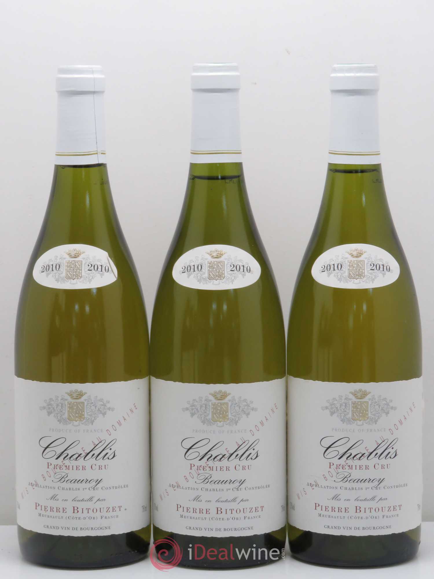 Chablis 1er Cru Beauroy Domaine Pierre Bitouzet 2010 - Posten von 6 Flaschen - 2