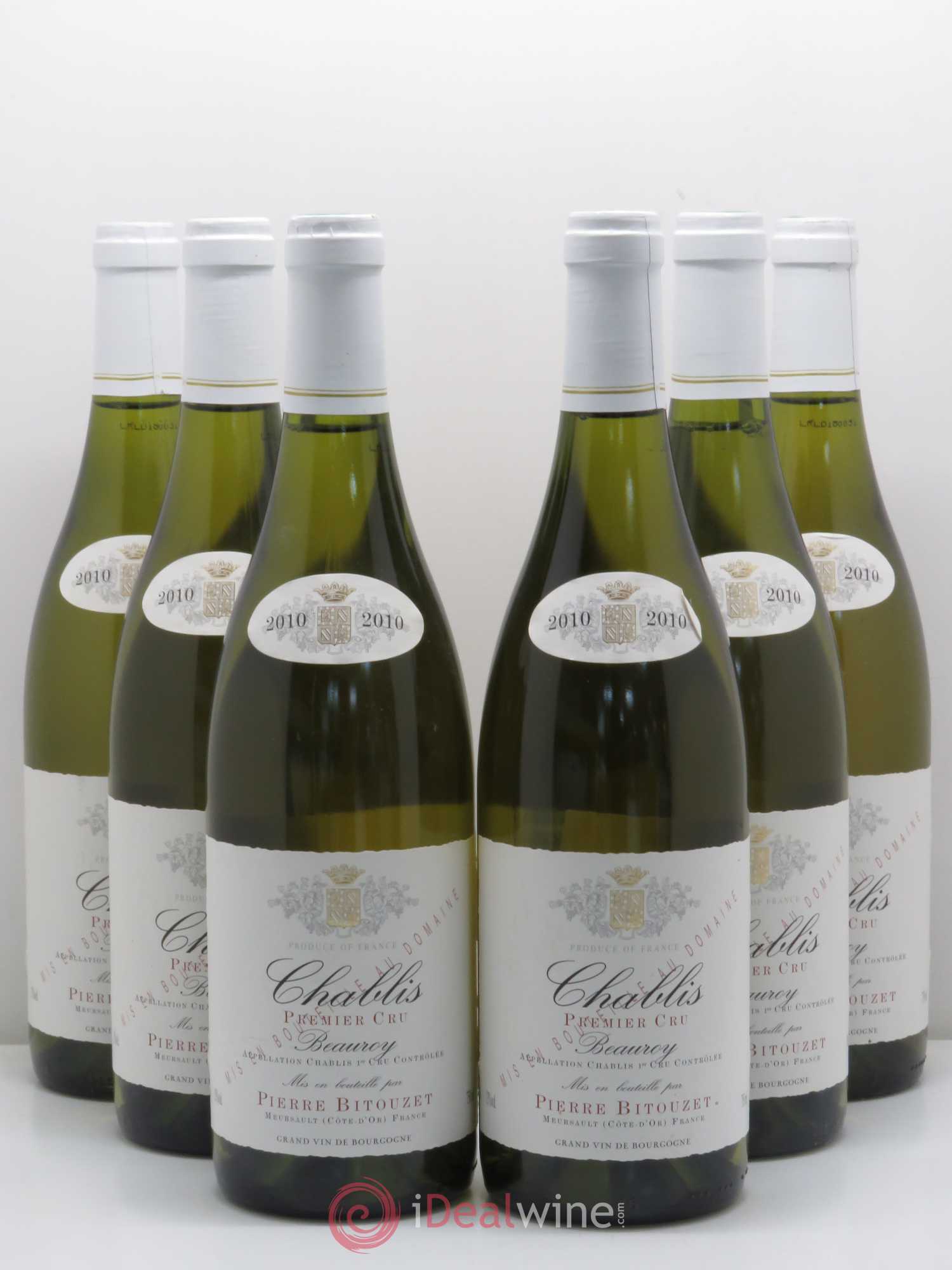 Chablis 1er Cru Beauroy Domaine Pierre Bitouzet 2010 - Posten von 6 Flaschen - 0