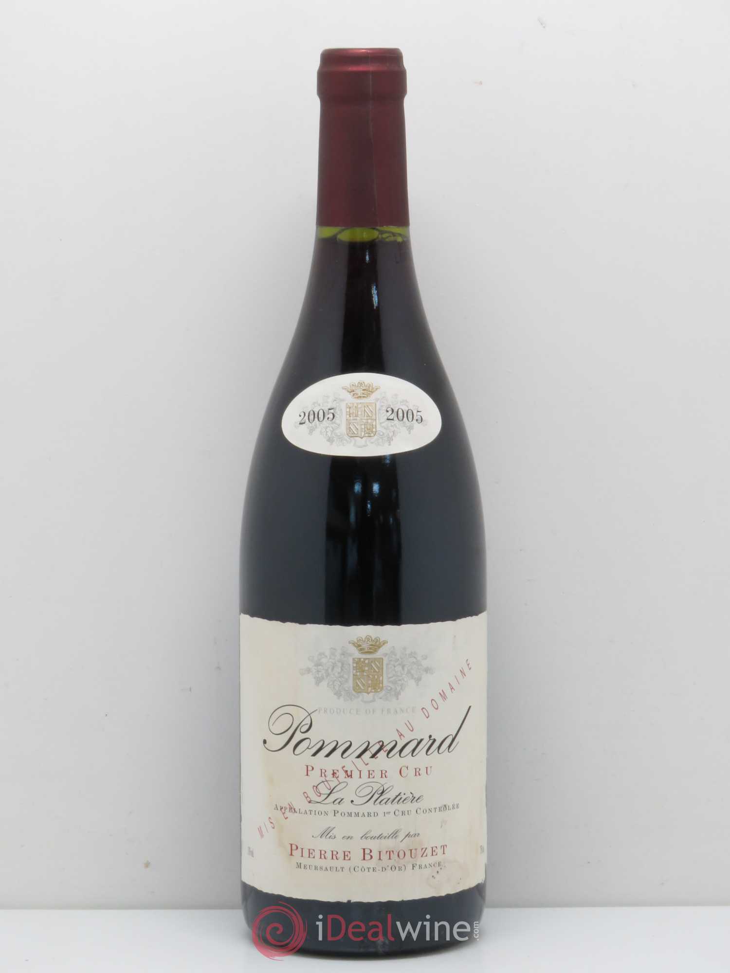 Pommard 1er Cru La Platiere Domaine Pierre Bitouzet 2005 - Posten von 1 Flasche - 0