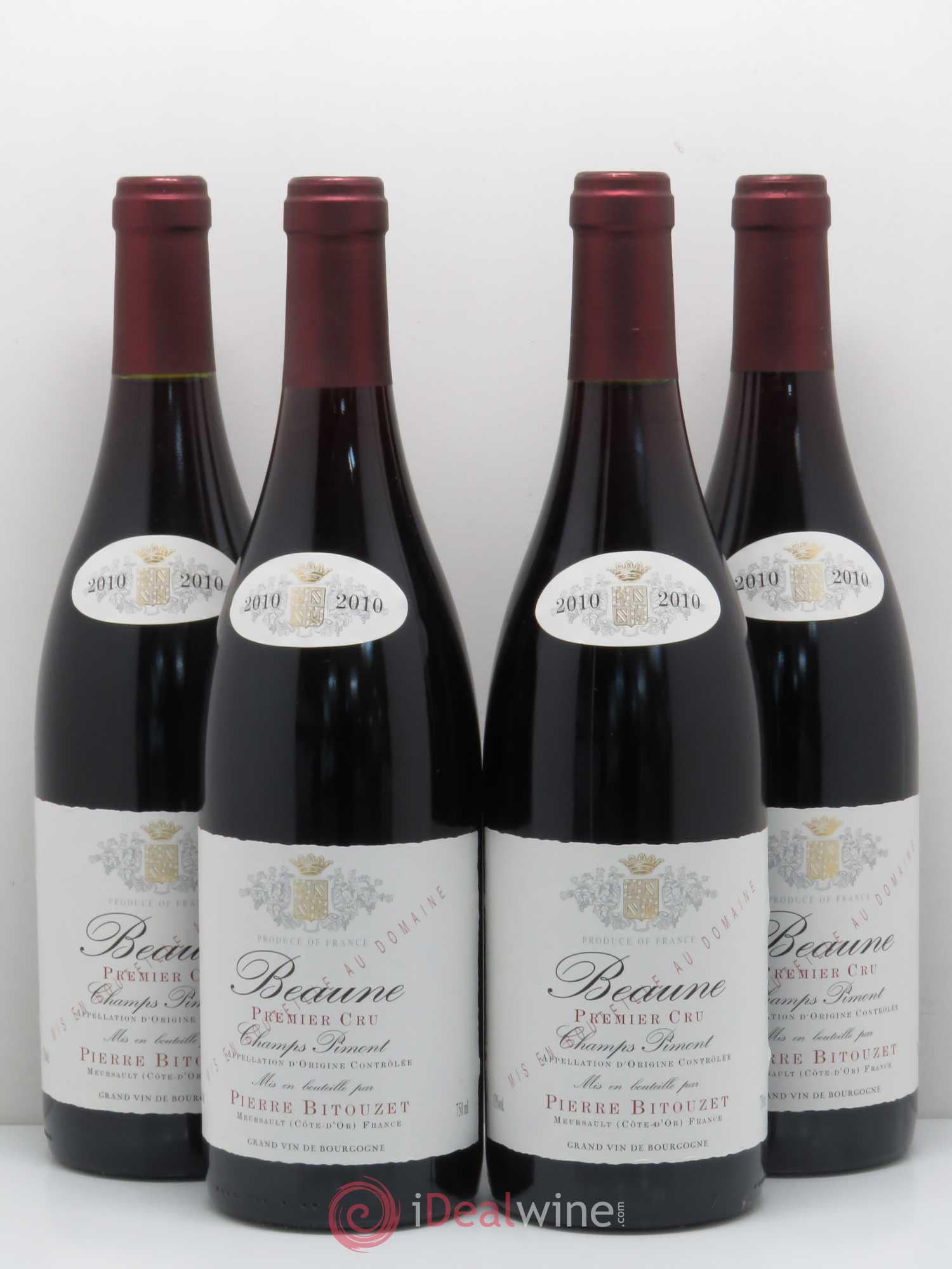 Beaune 1er Cru Champs Pimont Domaine Pierre Bitouzet 2010 - Posten von 4 Flaschen - 0