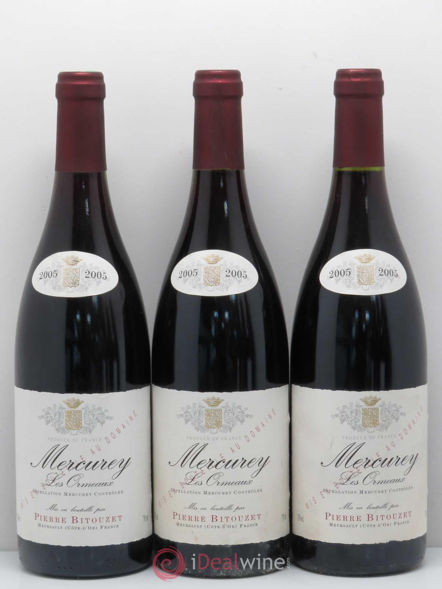 Mercurey Les Ormeaux Domaine Pierre Bitouzet 2005 - Posten von 6 Flaschen - 1