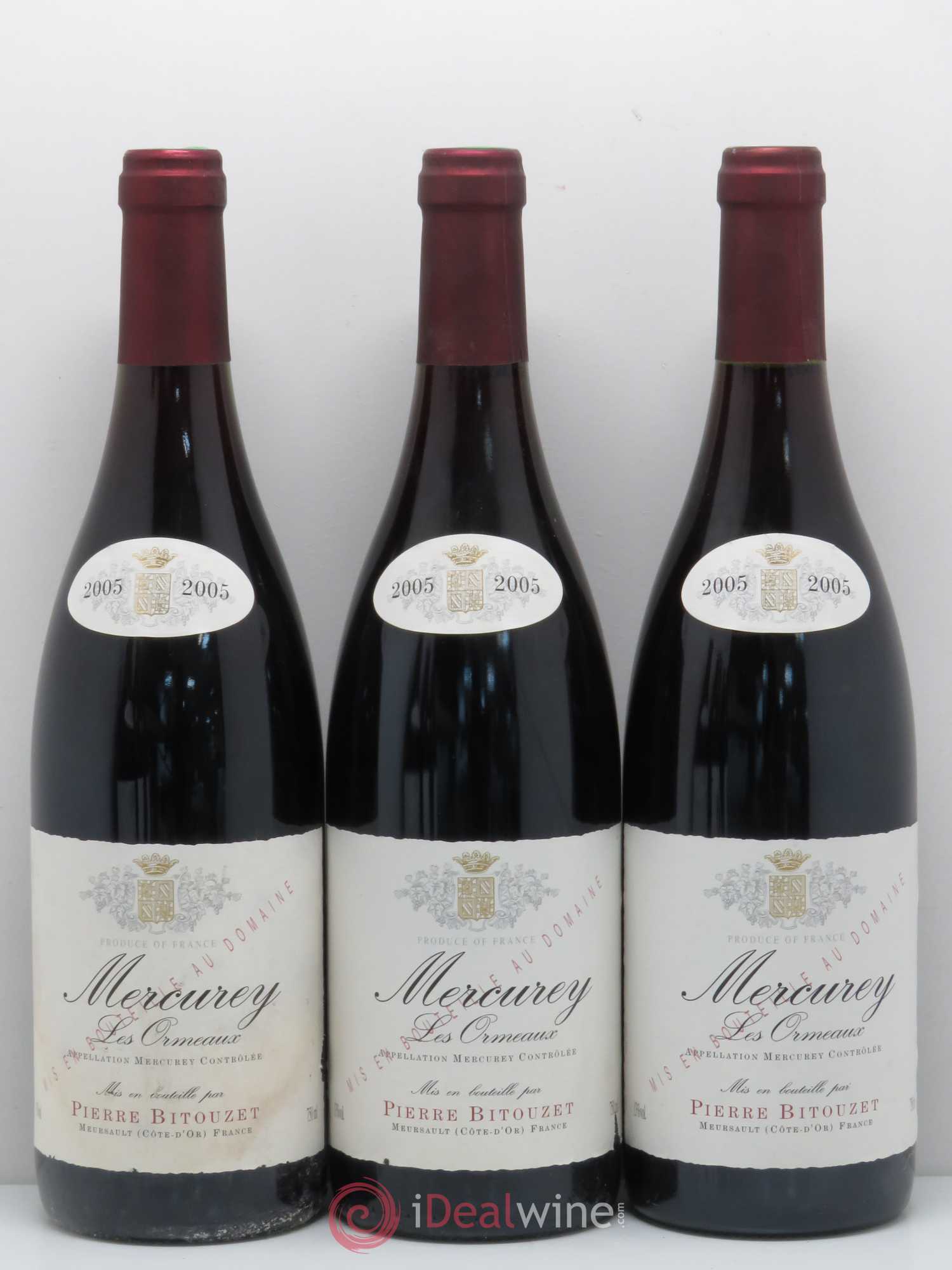 Mercurey Les Ormeaux Domaine Pierre Bitouzet 2005 - Posten von 6 Flaschen - 2