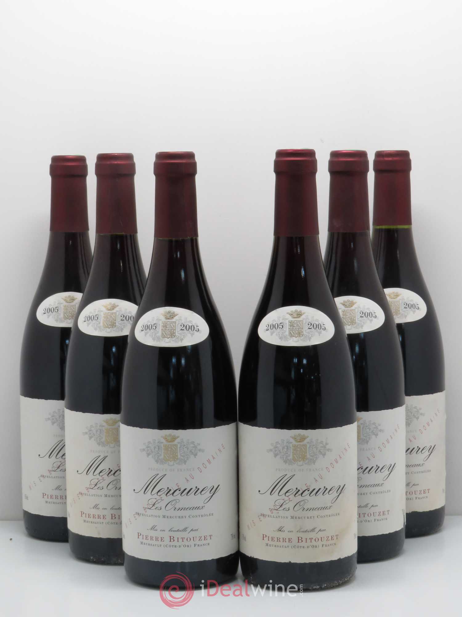 Mercurey Les Ormeaux Domaine Pierre Bitouzet 2005 - Posten von 6 Flaschen - 0