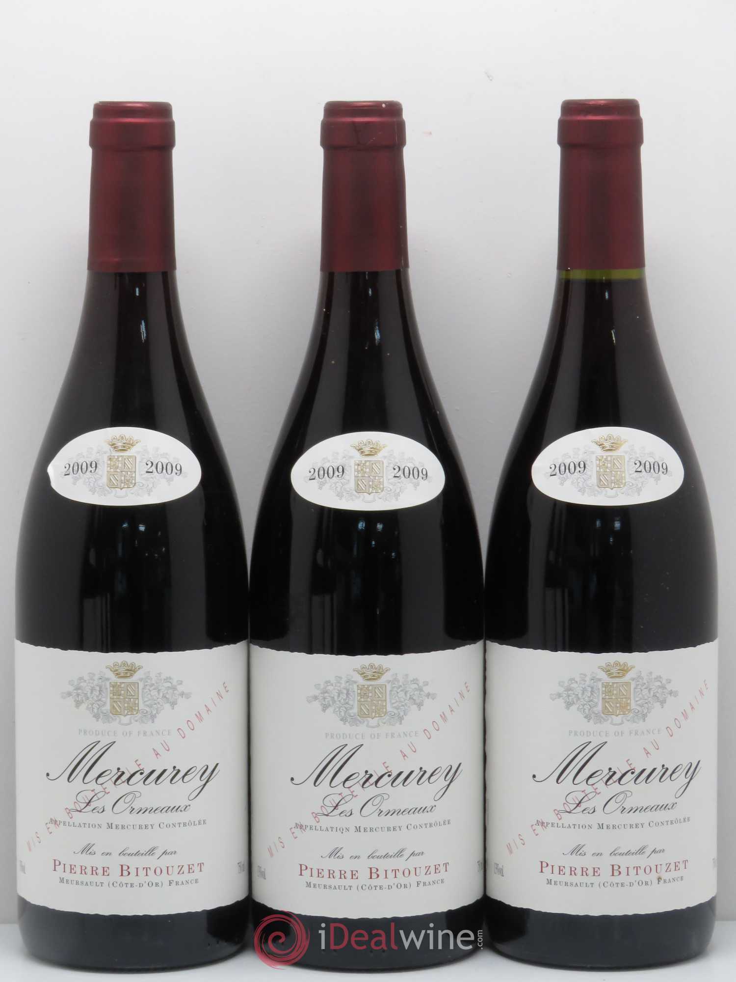 Mercurey Les Ormeaux Domaine Pierre Bitouzet 2009 - Posten von 6 Flaschen - 2
