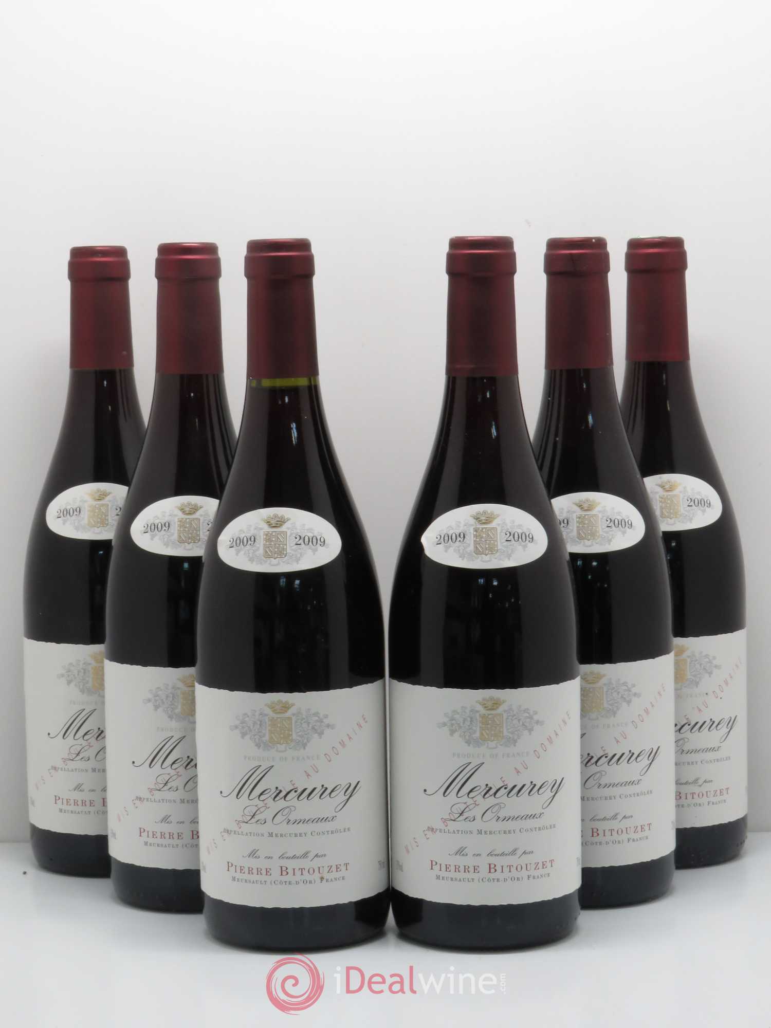 Mercurey Les Ormeaux Domaine Pierre Bitouzet 2009 - Posten von 6 Flaschen - 0