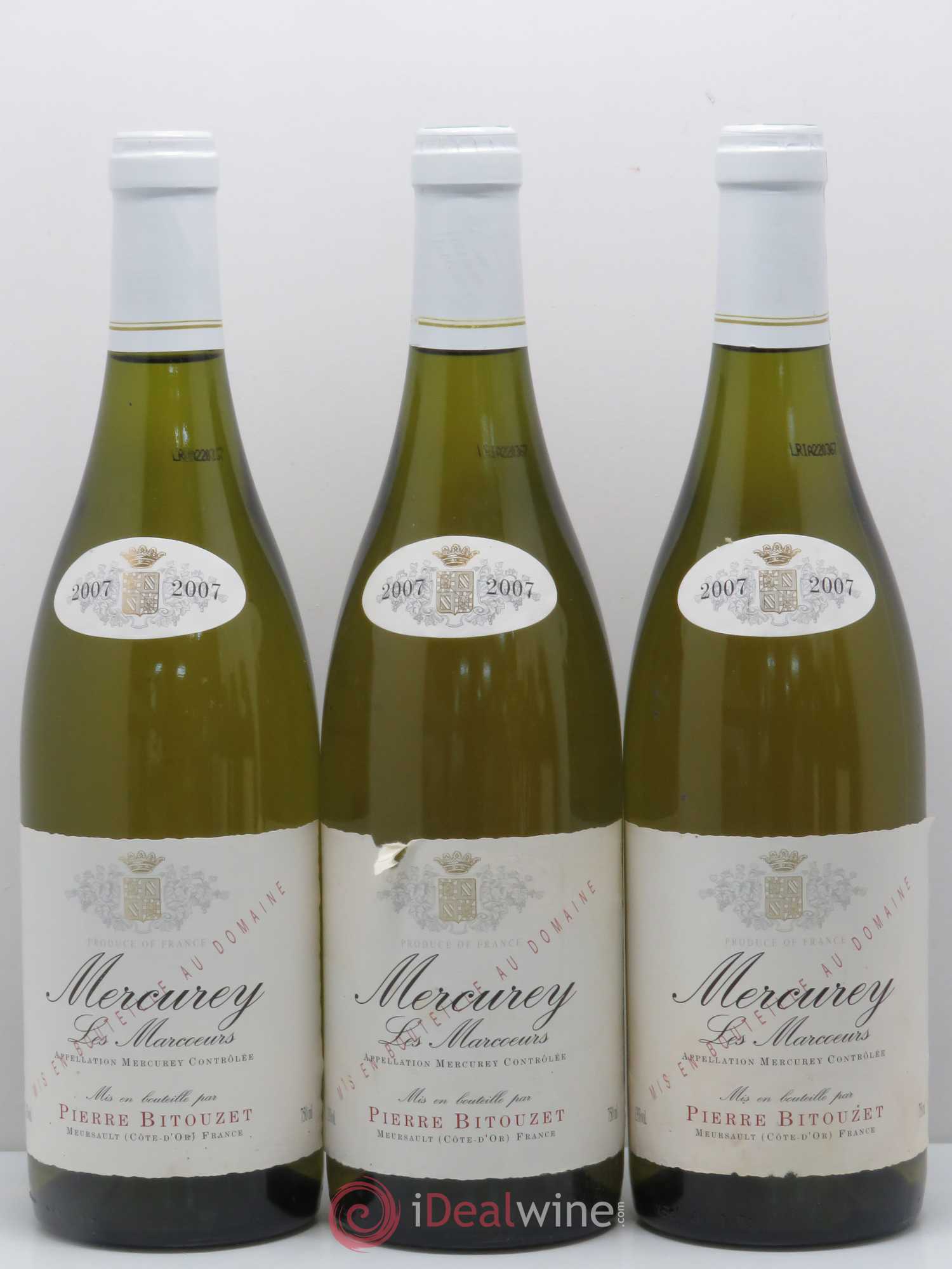 Mercurey Les Marcoeurs Domaine Pierre Bitouzet 2007 - Posten von 6 Flaschen - 1